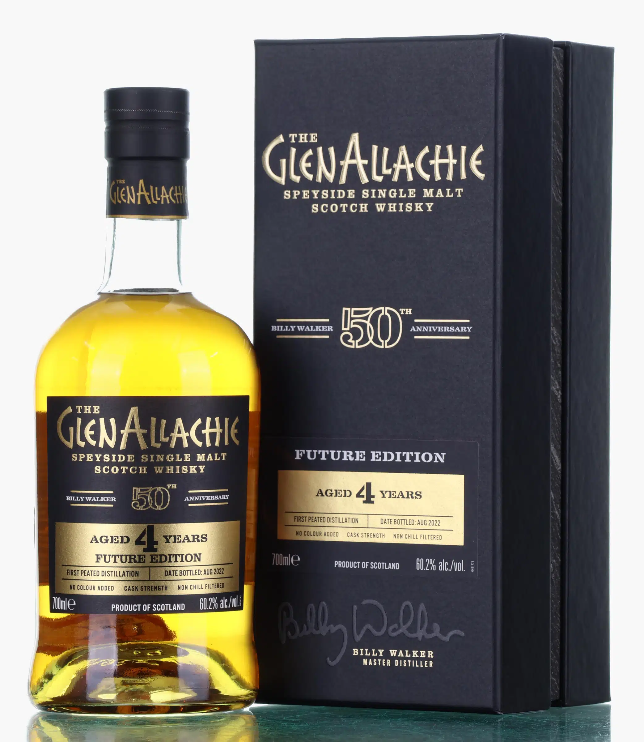 Glenallachie Billy Walker 50th Anniversary Future Edition 4 Year Old, Bourbon & Rye & Virgin Oak Cask, 2022, 60.2%