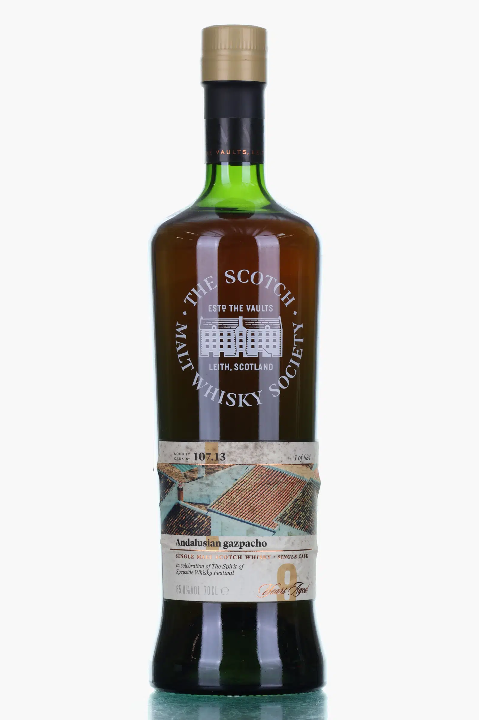 Glenallachie Andalusian Gazpacho 9 Year Old, Sherry Cask, Cask #107.13, 2008, The Scotch Malt Whisky Society, 65% whisky bottle
