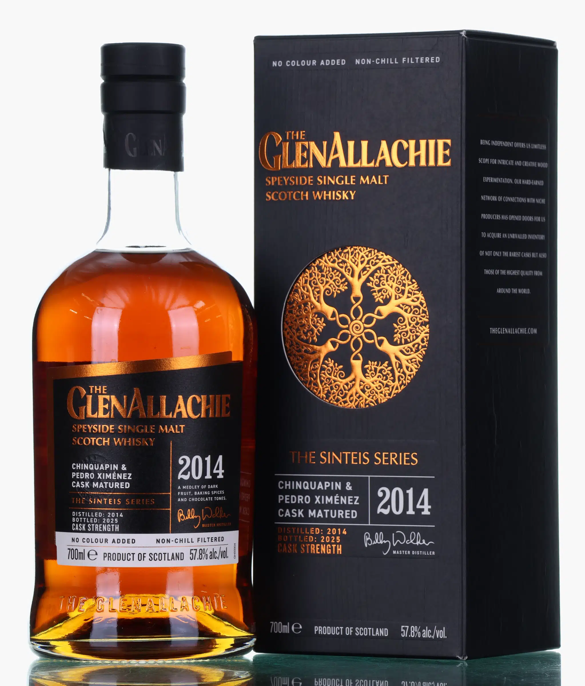 Glenallachie The Sinteis Series, Chinquapin & Pedro Ximénez Cask, 2025, 57.8% whisky bottle