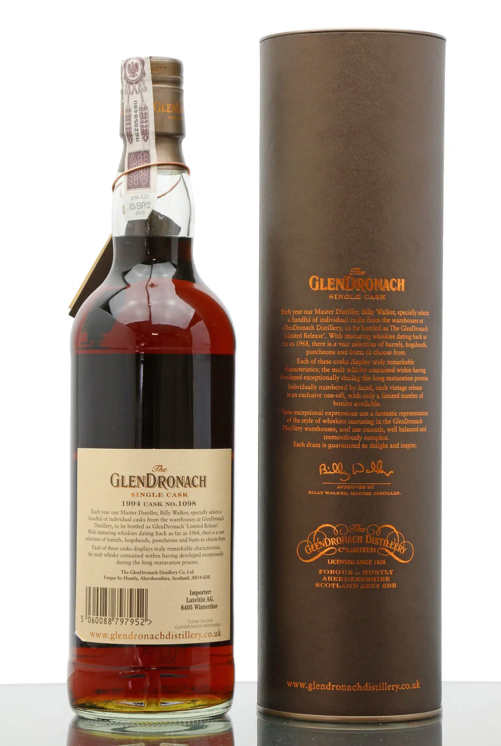 GlenDronach Single Cask 1994 19年 53.5% Glendronach 1994 Single Cask 3397 19 Year Old