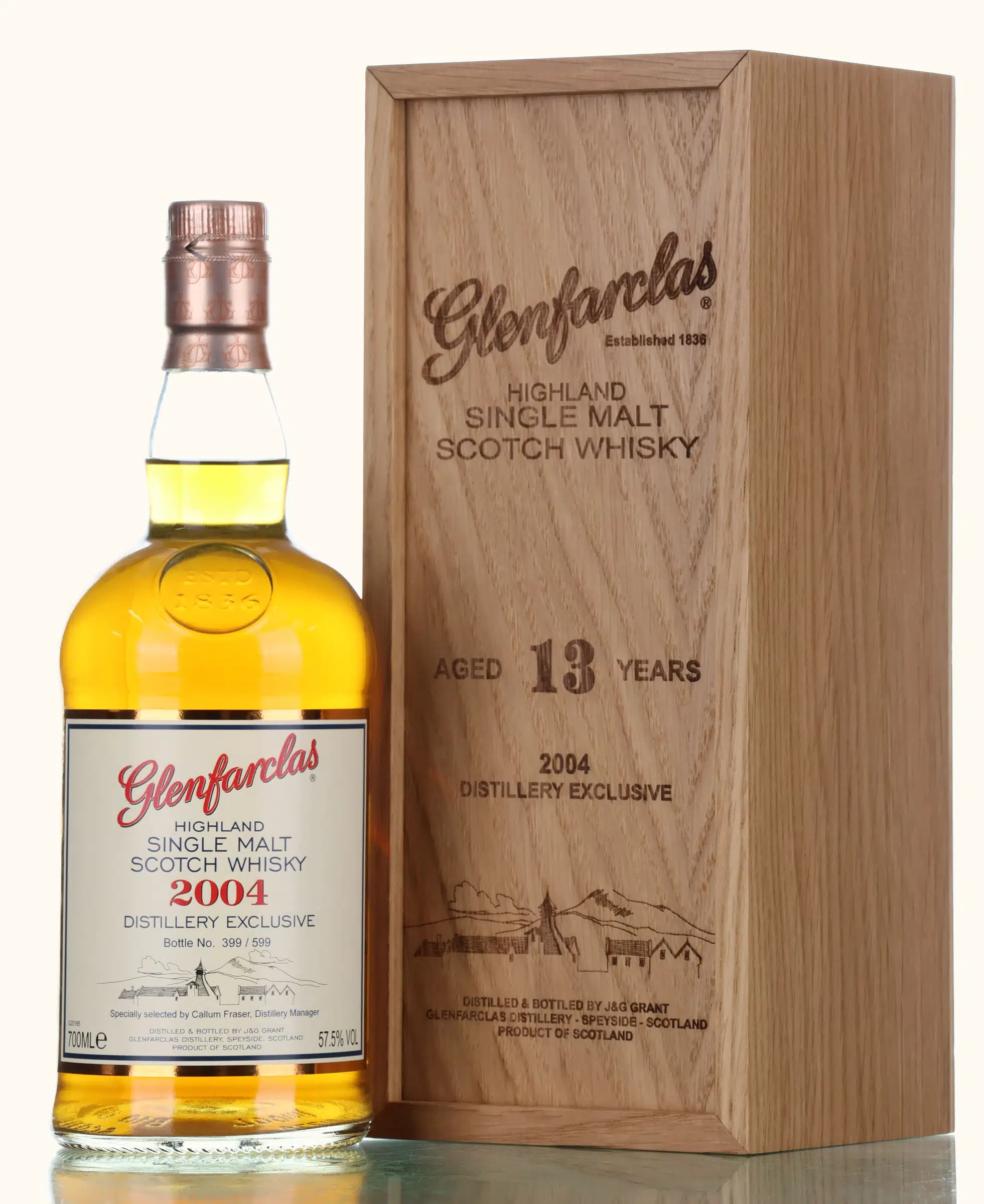 Glenfarclas Distillery Exclusive 13 Year Old, Sherry Cask, 2017, 57.5% whisky bottle