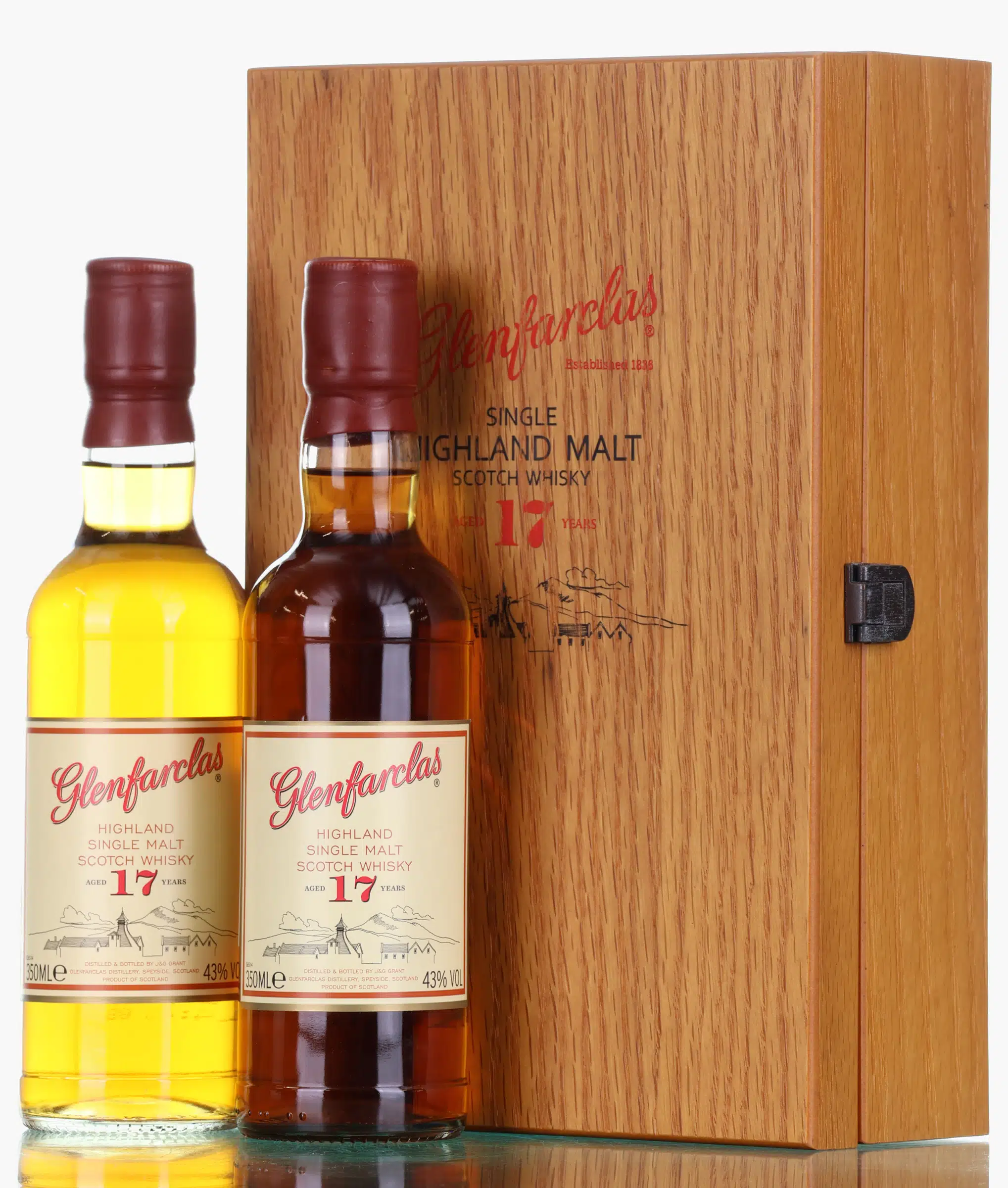 Glenfarclas The Spirit of Independence 17 Year Old, Oloroso Sherry & Bourbon Cask, 43% whisky bottle