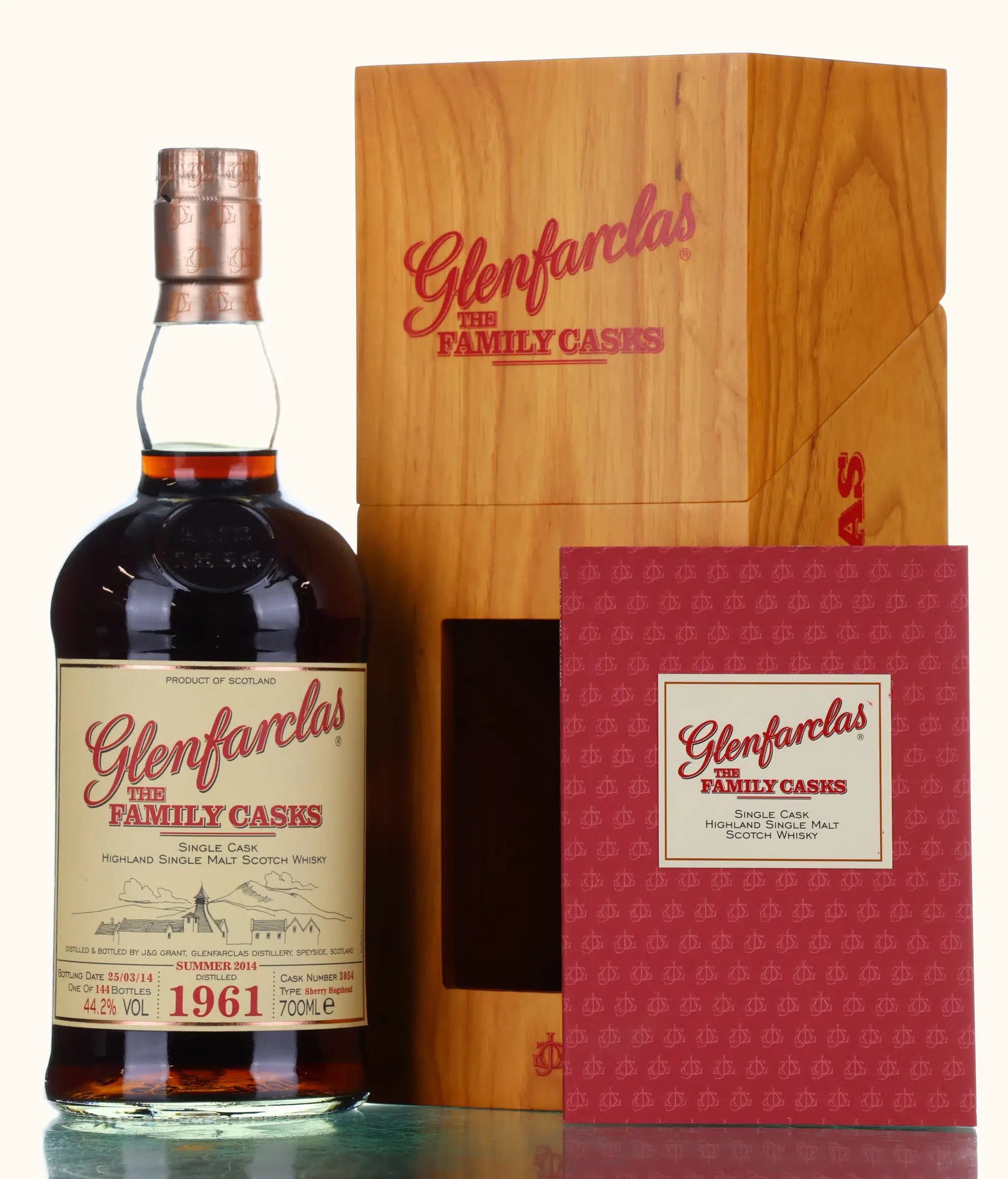 Glenfarclas The Family Cask 1961, Sherry Cask, Cask #3054, 2014, 44.2% whisky bottle