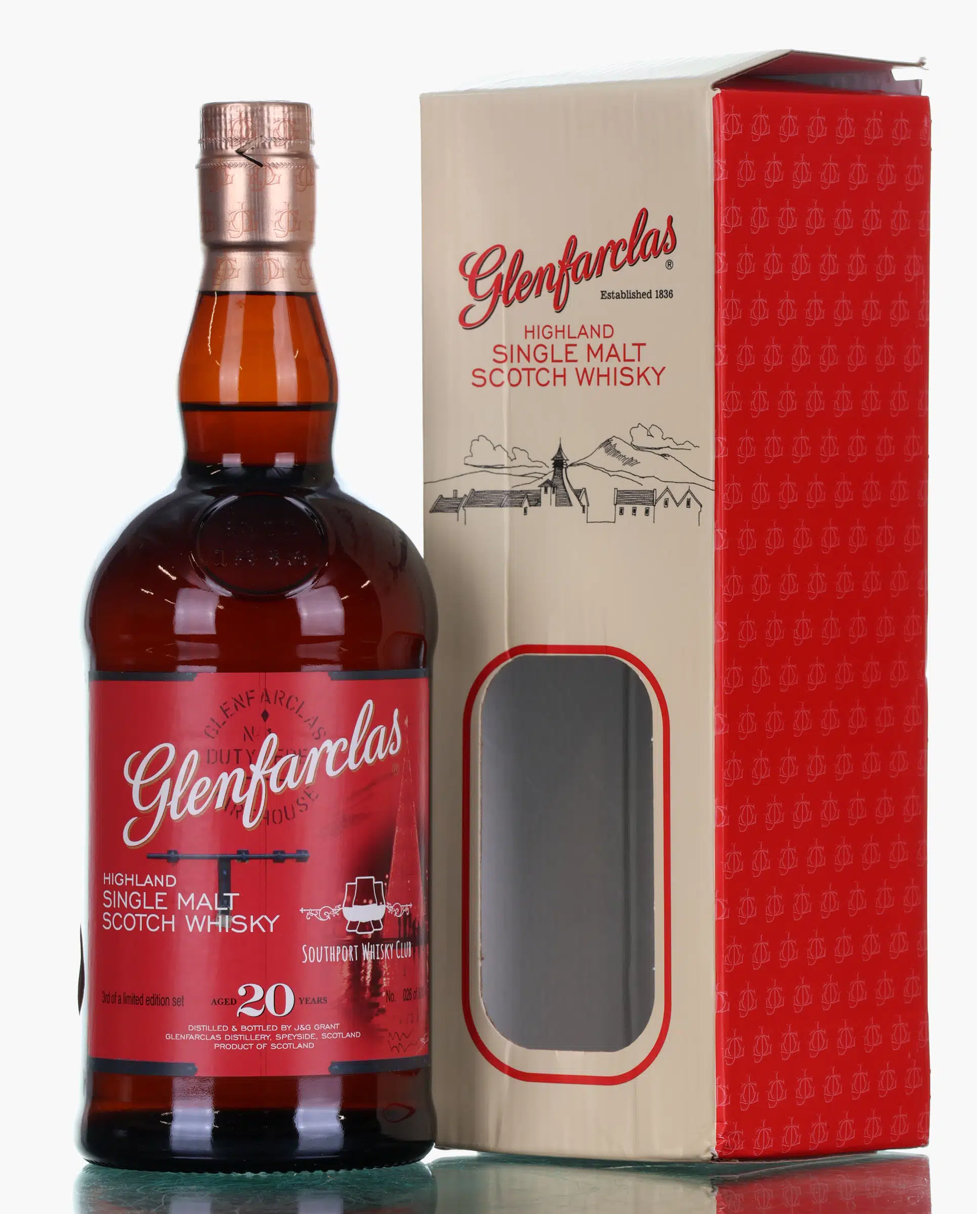 Glenfarclas For Southport Whisky Club 3rd Edition 20 Year Old, Sherry Cask, 2020, 53.5% whisky bottle