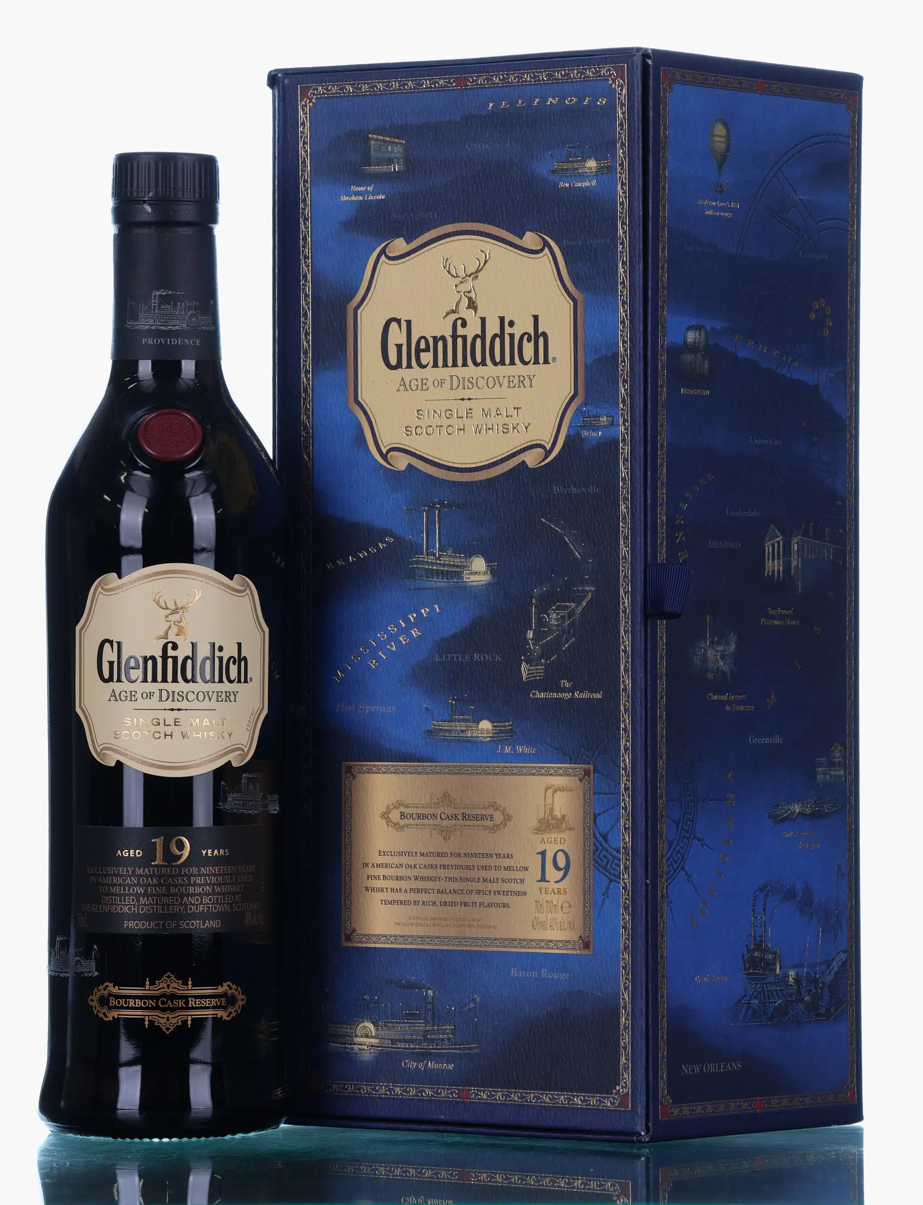 Glenfiddich Age of Discovery 19 Year Old, Bourbon Cask, 2012, 40% whisky bottle