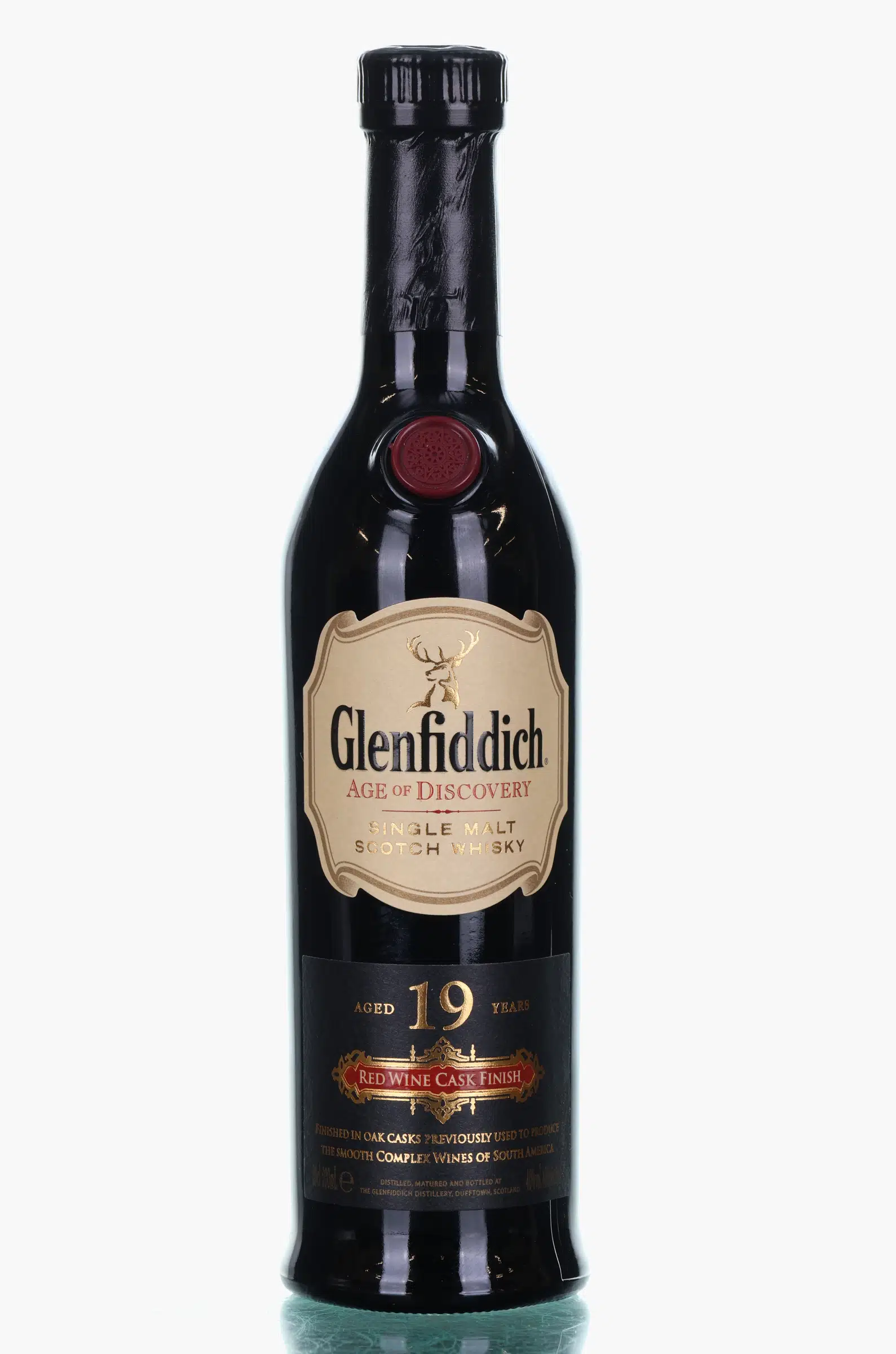 Glenfiddich Age of Discovery Red Wine Cask 19 Year Old, Red Wine Cask, 40% whisky bottle
