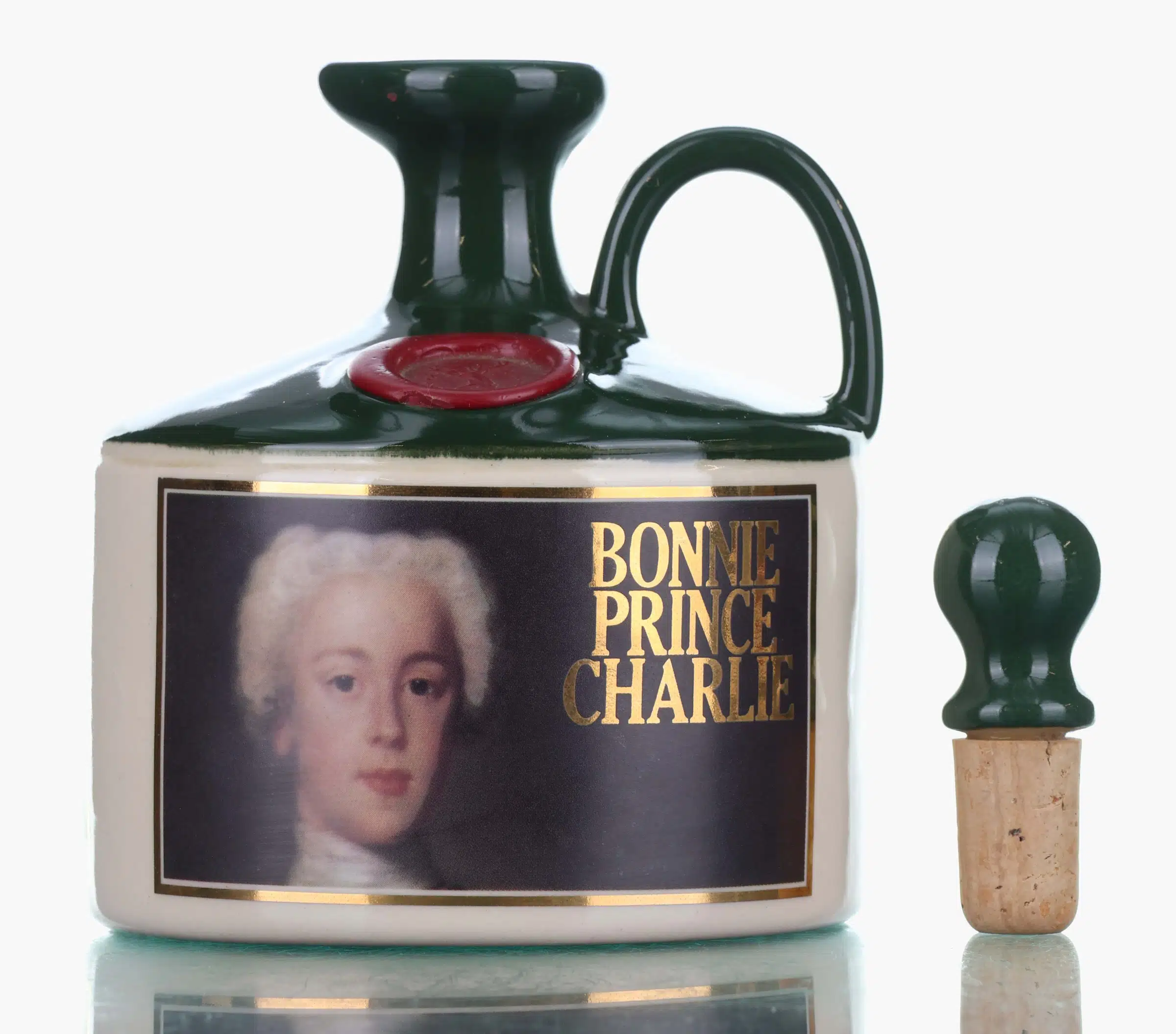 Glenfiddich Scottish Royalty Bonnie Prince Charlie Ceramic Jug, 43% whisky bottle