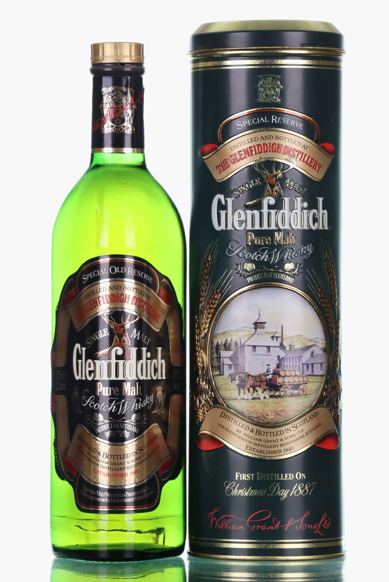 Glenfiddich Pure Malt, 43%, 75cl whisky bottle
