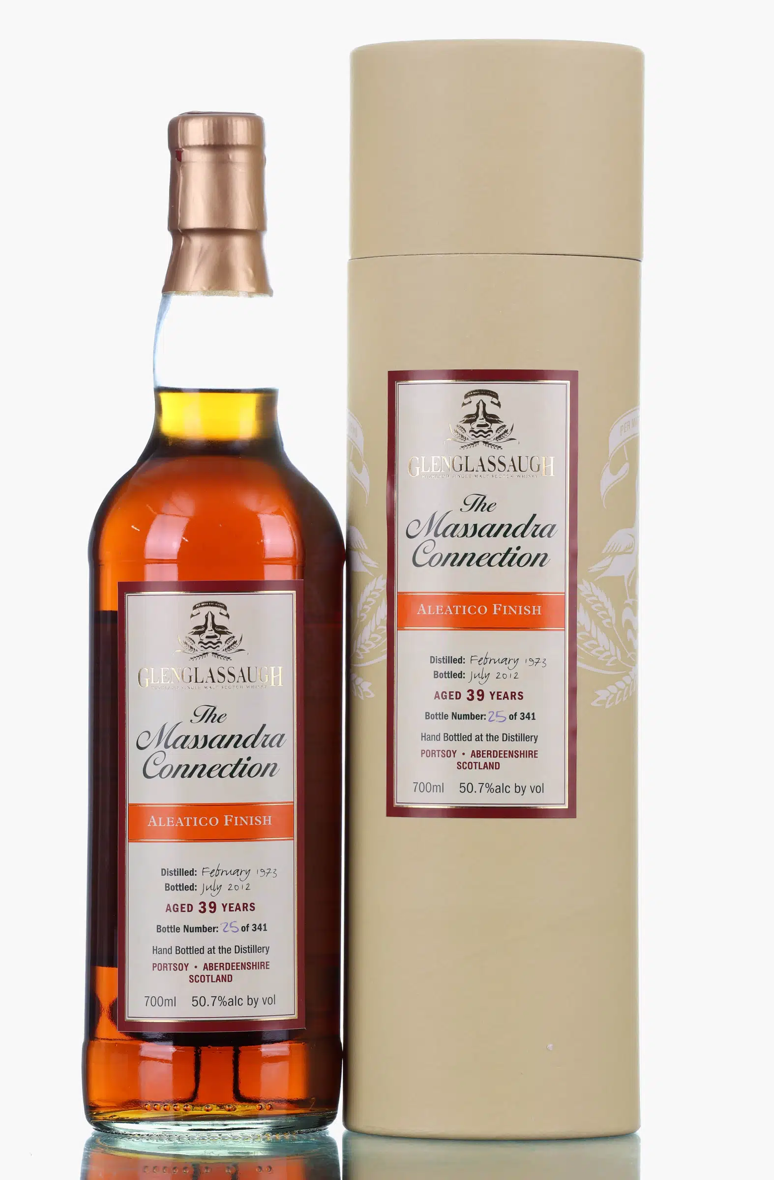 Glenglassaugh The Massandra Connection 39 Year Old, Bourbon & Aleatico Cask, 2012, 50.7% whisky bottle
