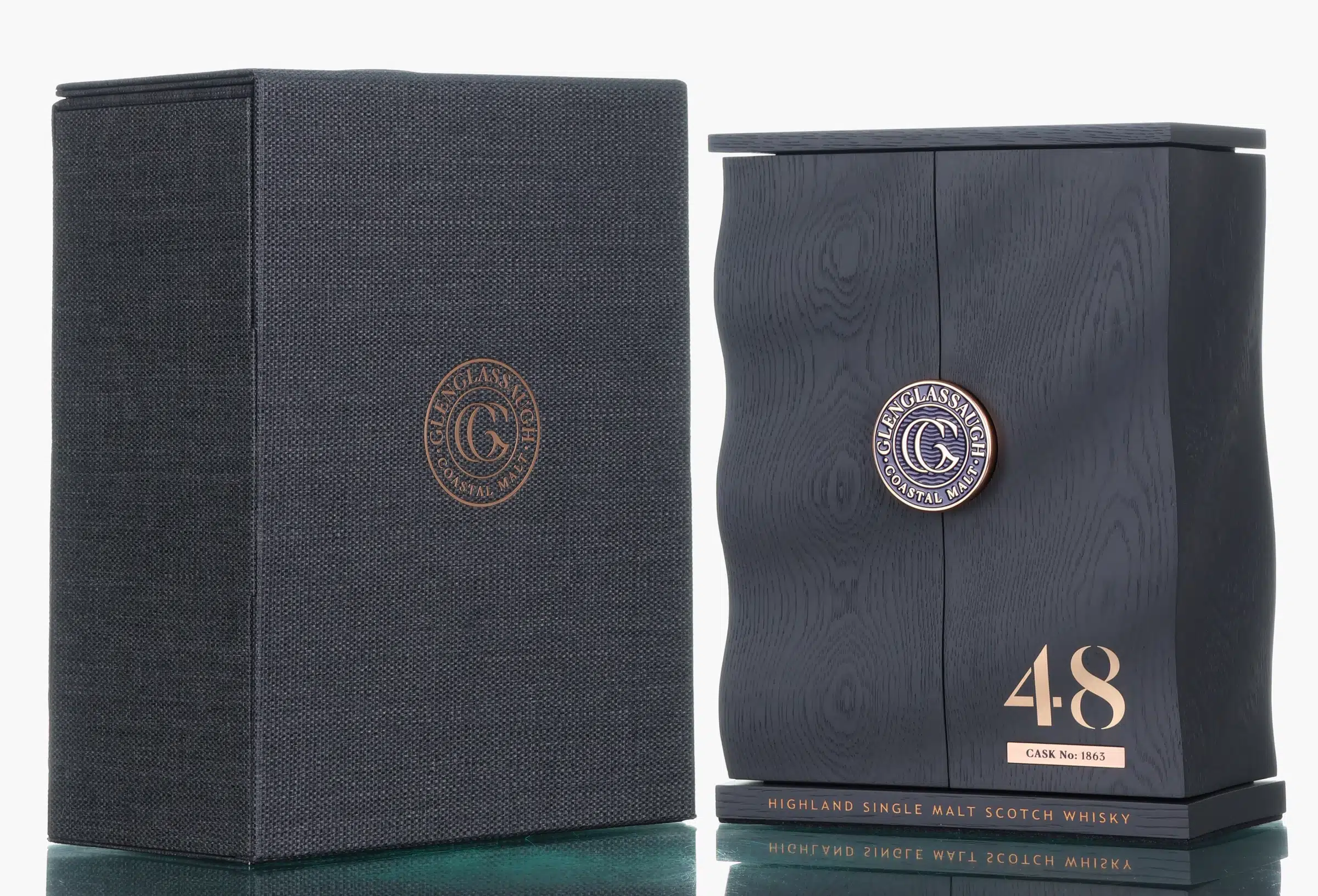 Glenglassaugh Serpentine Coastal Cask #48 Year Old, Cask #1863, 1974 whisky bottle