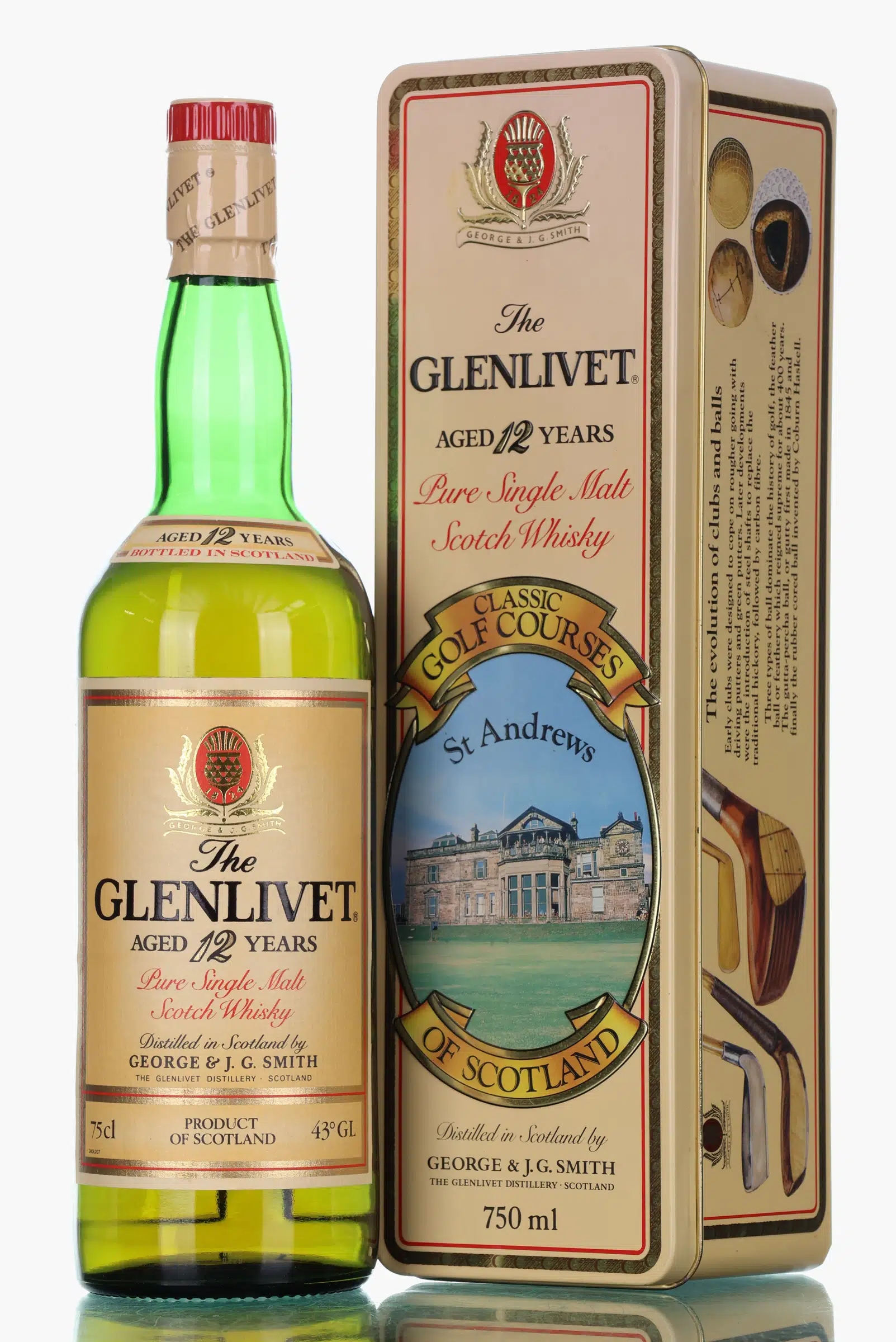 Glenlivet Classic Golf Courses 'St Andrews' 12 Year Old, 40% whisky bottle