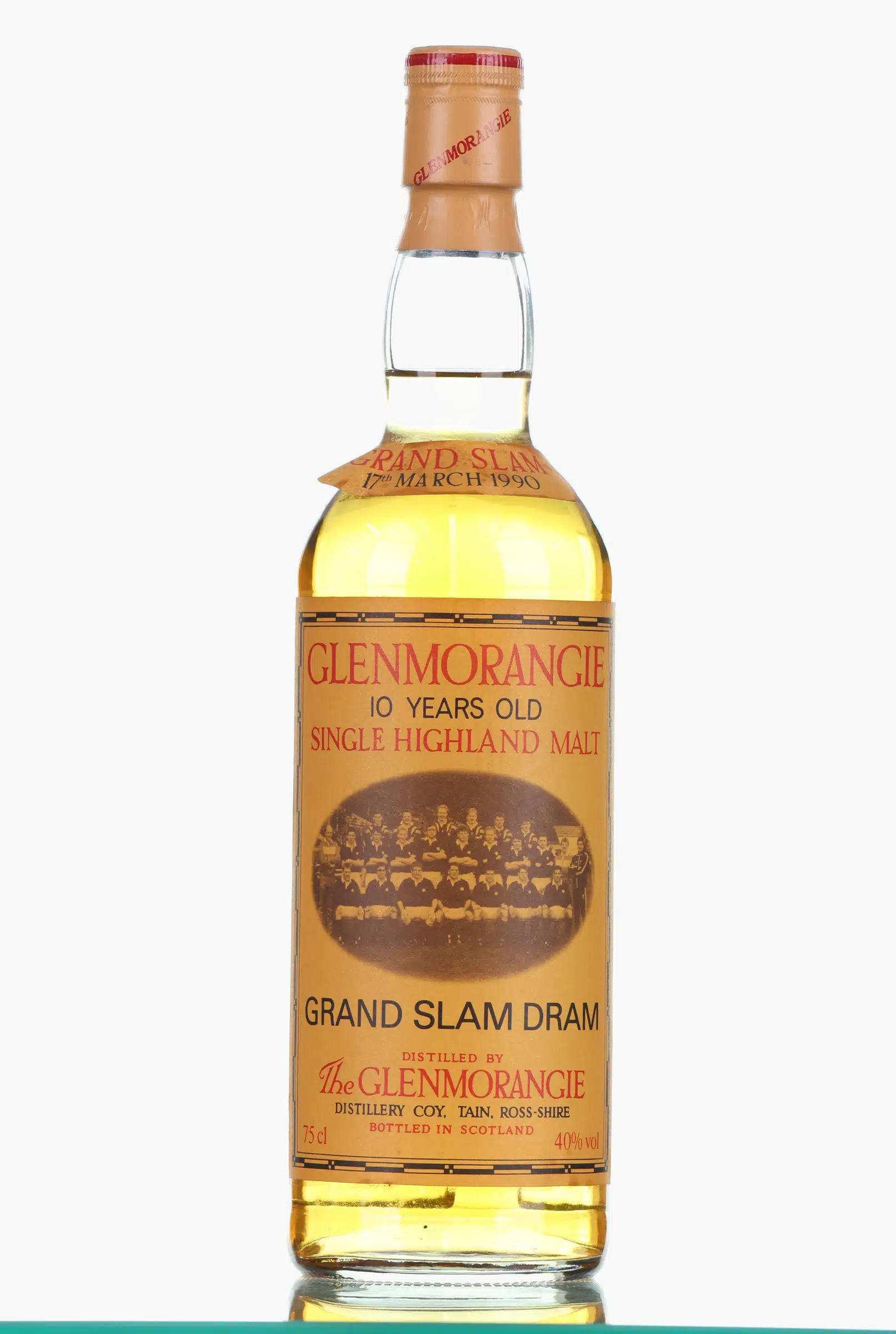 Glenmorangie Grand Slam Dram 10 Year Old, Bourbon Cask, 1990, 40% whisky bottle