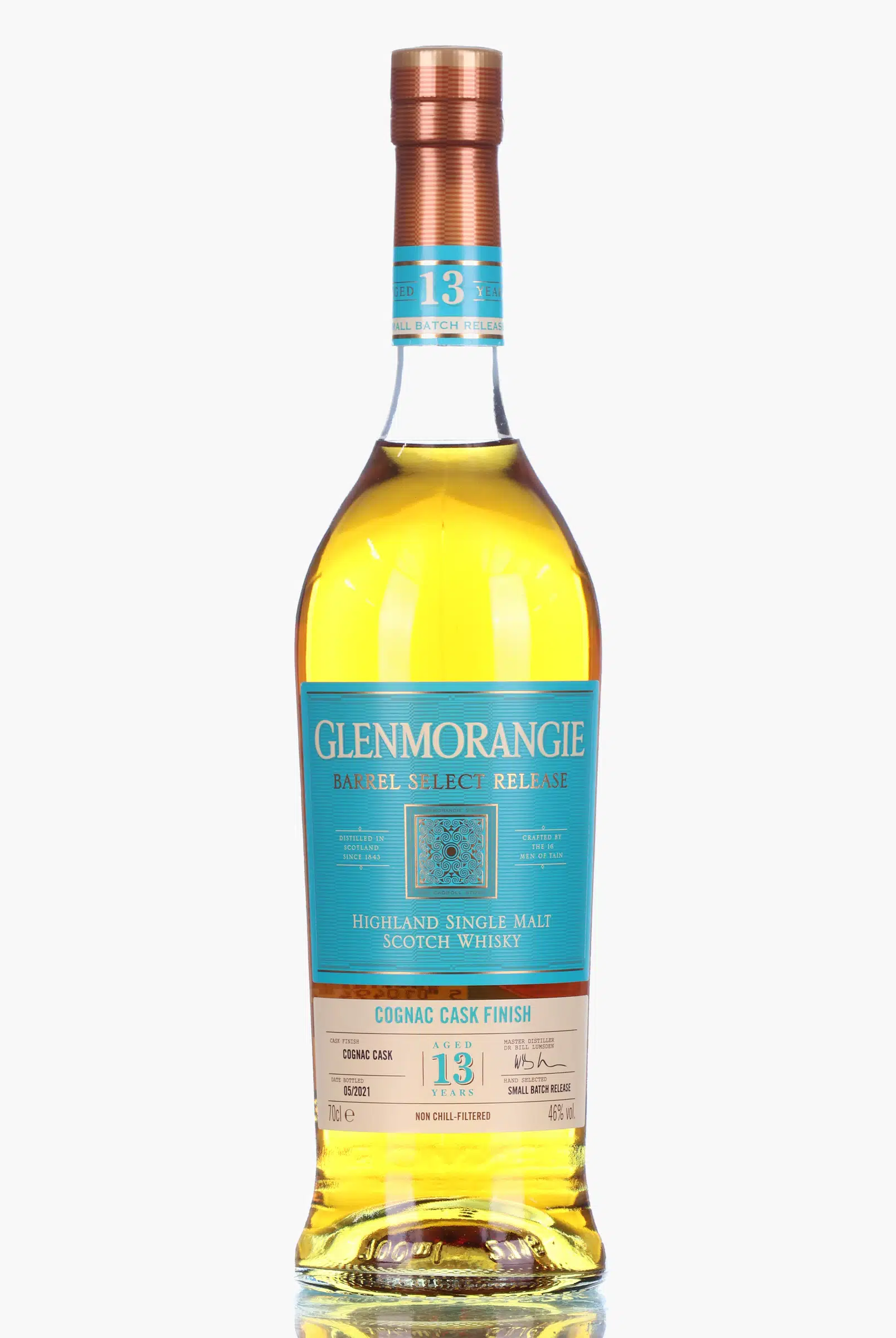 Glenmorangie 13 Year Old Cognac Cask Finish Bottled 2021 70cl / 46%, Cognac Cask, 2021, 46% whisky bottle