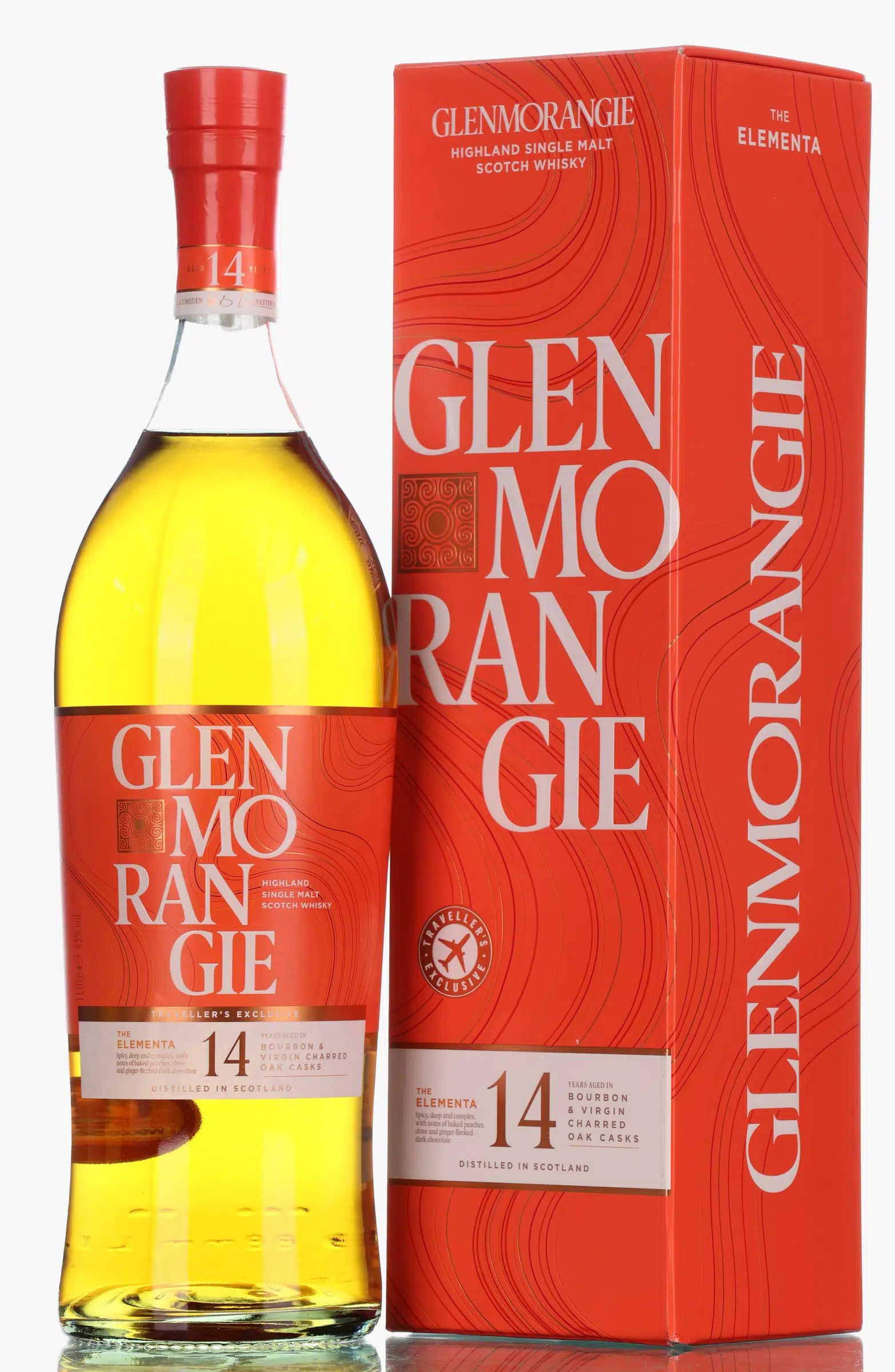 Glenmorangie The Elementa 14 Year Old, Bourbon & Charred Virgin Oak Cask, 2019, 43%, 70cl whisky bottle