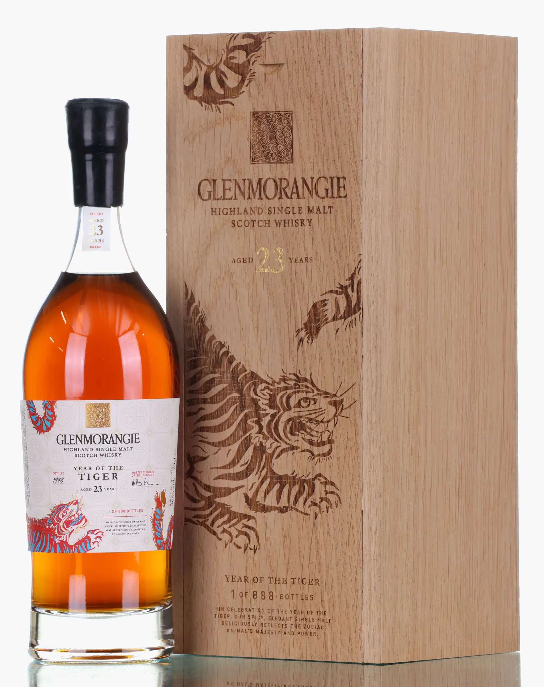 Glenmorangie Year of the Tiger 23 Year Old, Bourbon & Sherry Cask, 2021, 46% whisky bottle