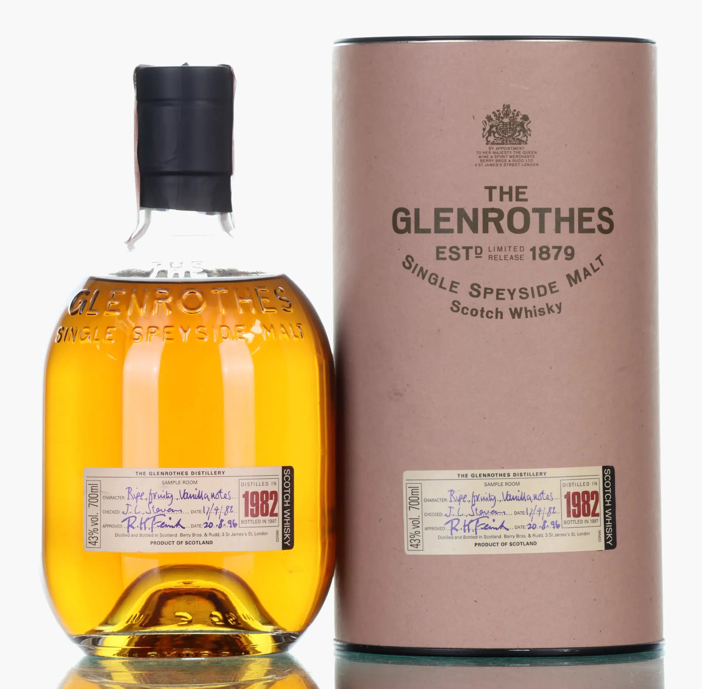 Glenrothes Vintage, 1997, 43% whisky bottle