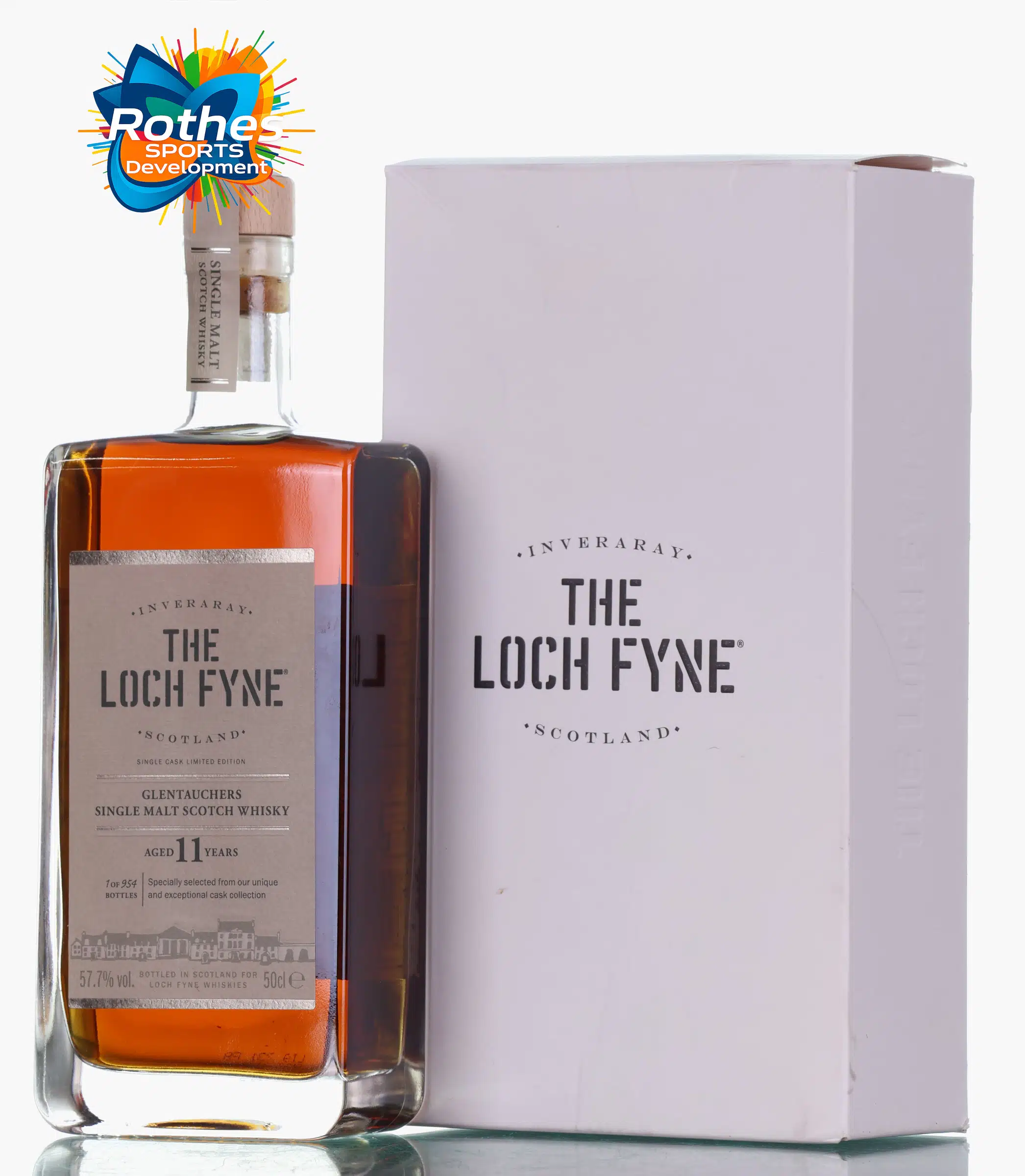 Glentauchers The Loch Fyne Single Cask 11 Year Old, Sherry Cask, Batch No. 3, 2008, The Loch Fyne, 57.7% whisky bottle