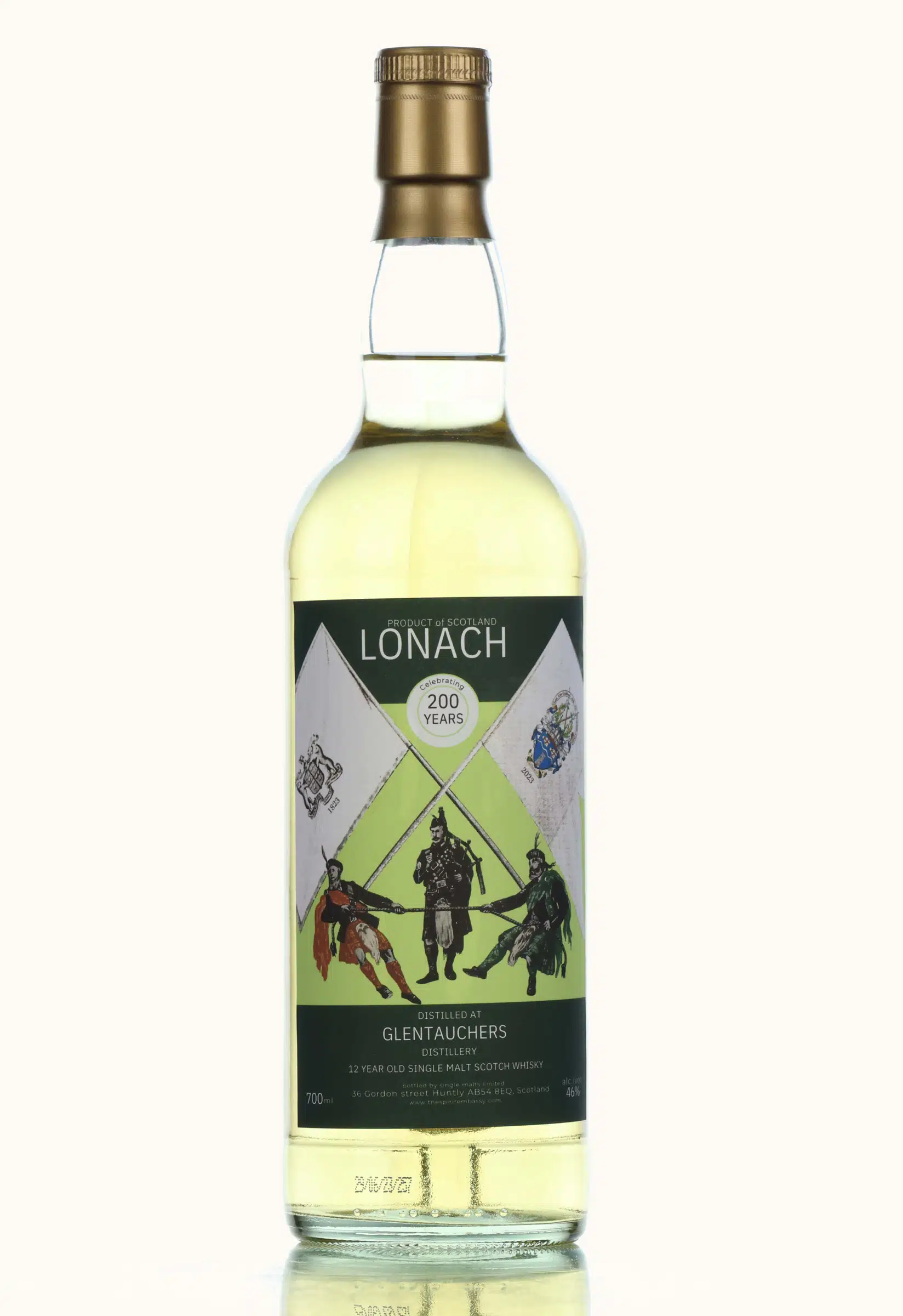 Glentauchers Lonach Celebrating 200 Years 12 Year Old, Single Malts Limited, 46% whisky bottle