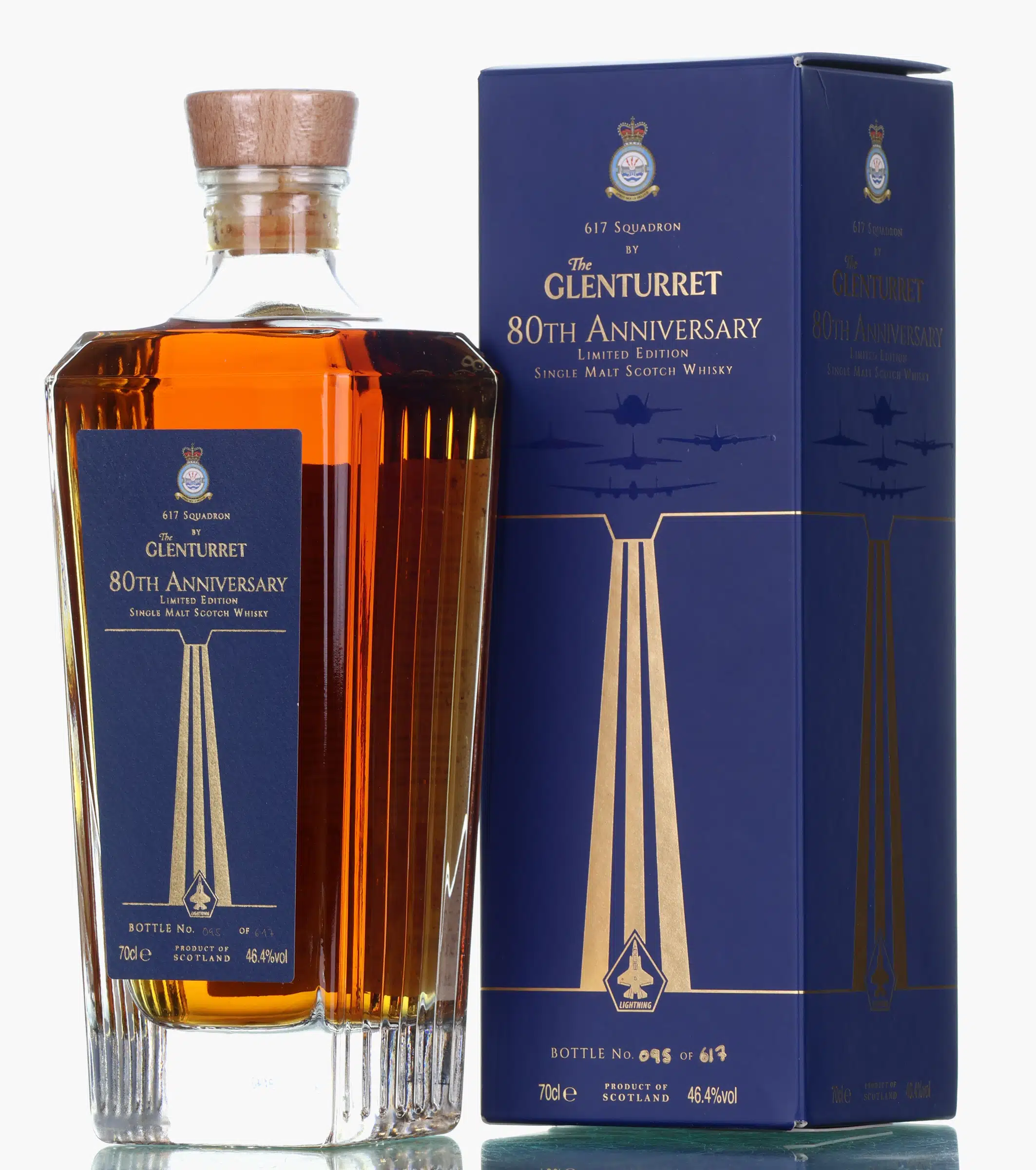 Glenturret 617 Squadron 80th Anniversary, 2023, 46.4% whisky bottle