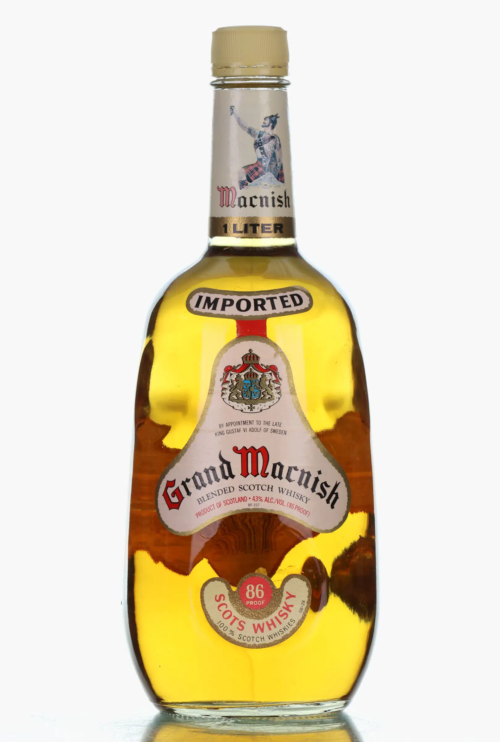 Grand Macnish Blended Scotch Whisky, 43% whisky bottle