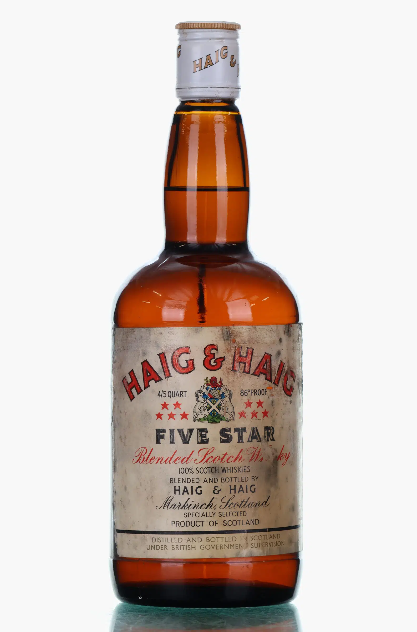 John Haig Five Star, 43% whisky bottle