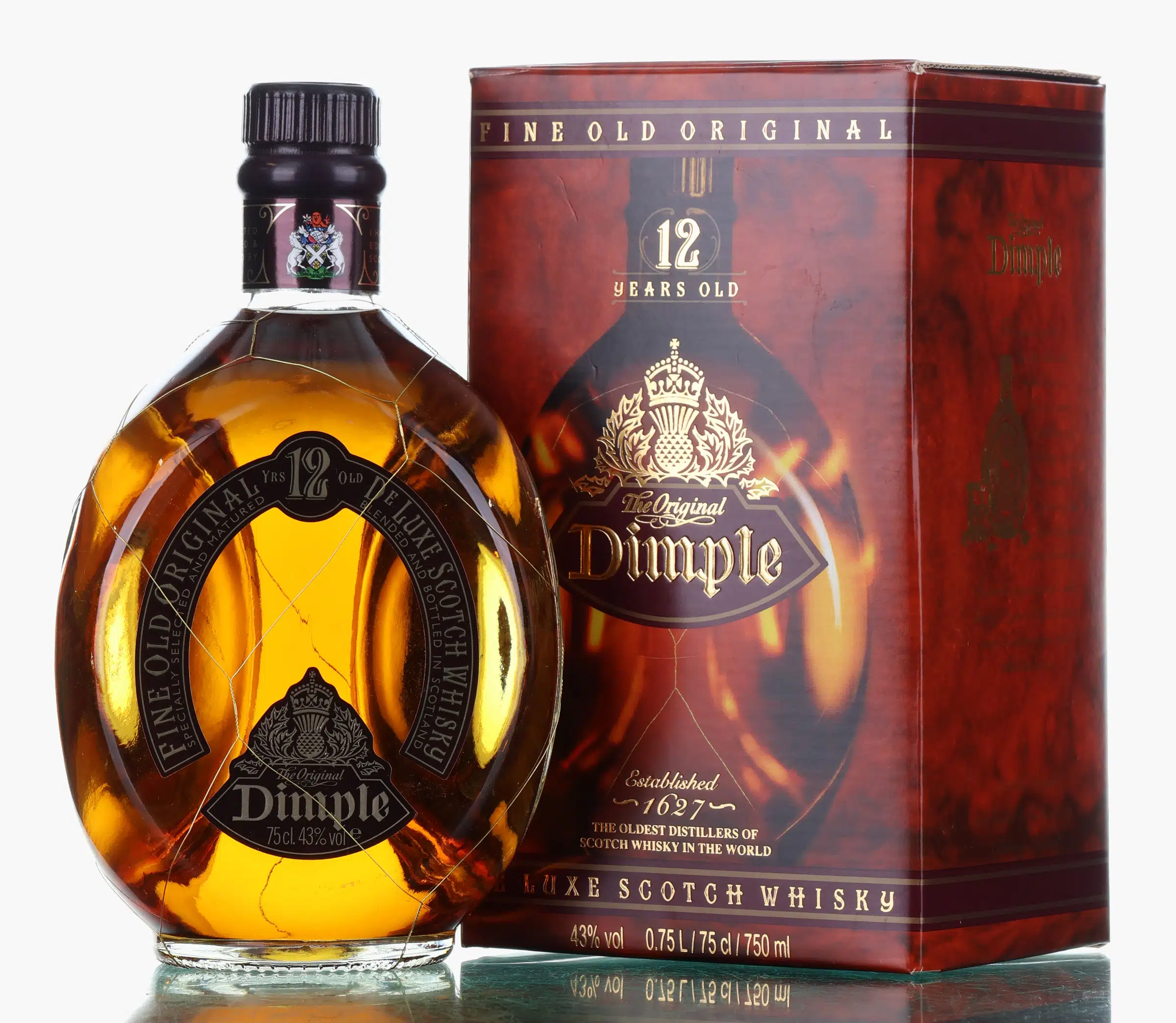 Haig's Dimple 12 Year Old, 43% whisky bottle