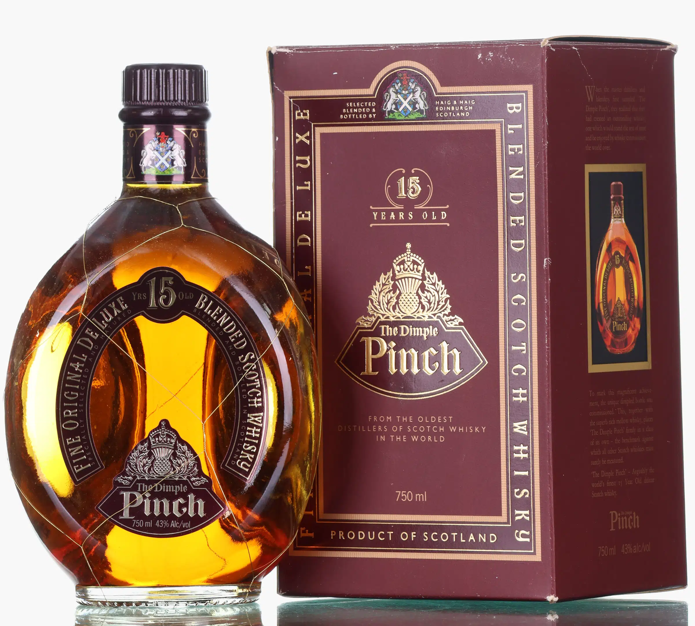 Haig Dimple Pinch 15 Year Old, 43% whisky bottle
