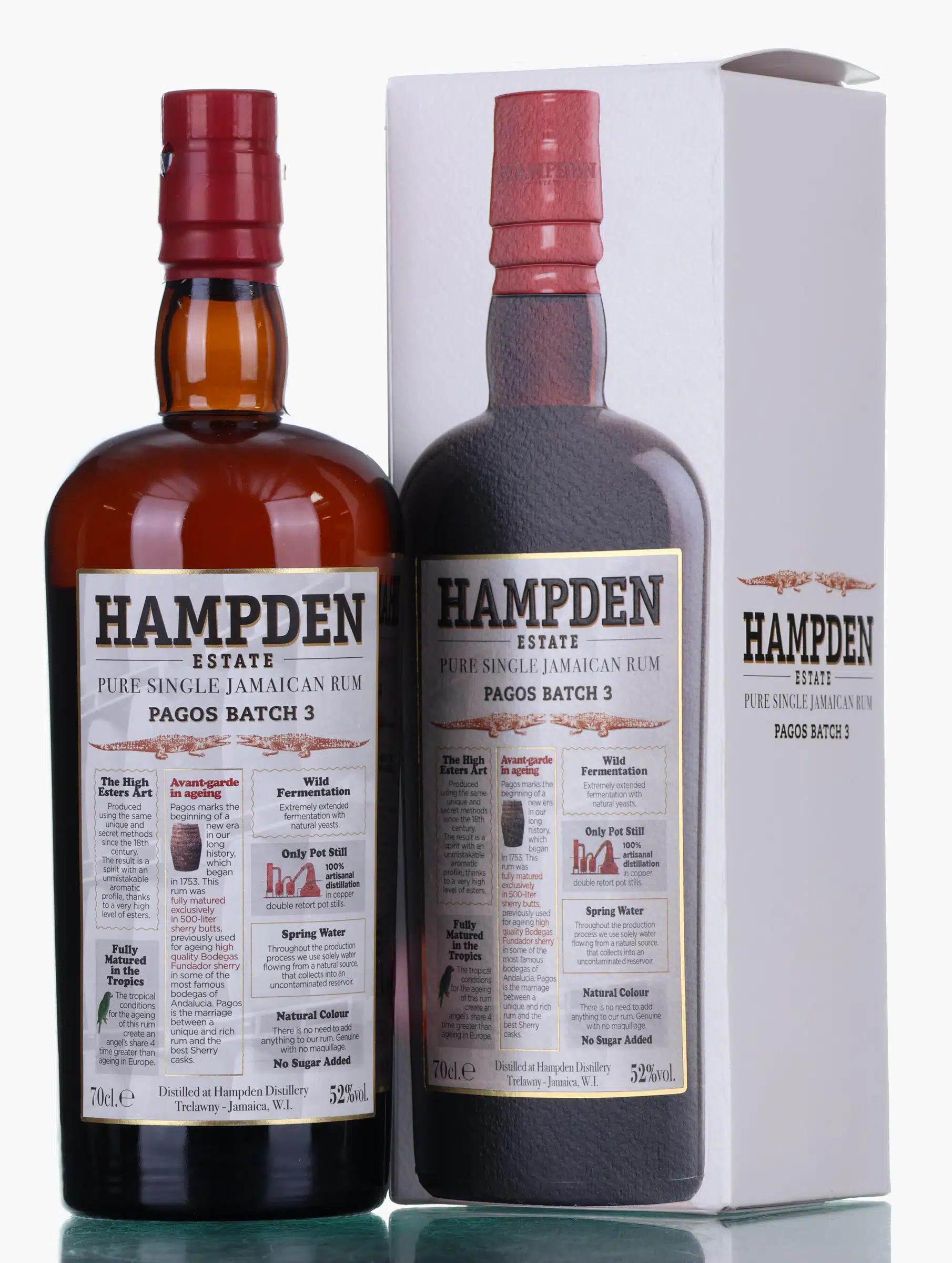 Hampden Estate Pagos 100% Ex-Sherry Cask Rum, Batch No. 3, 2024, 52%