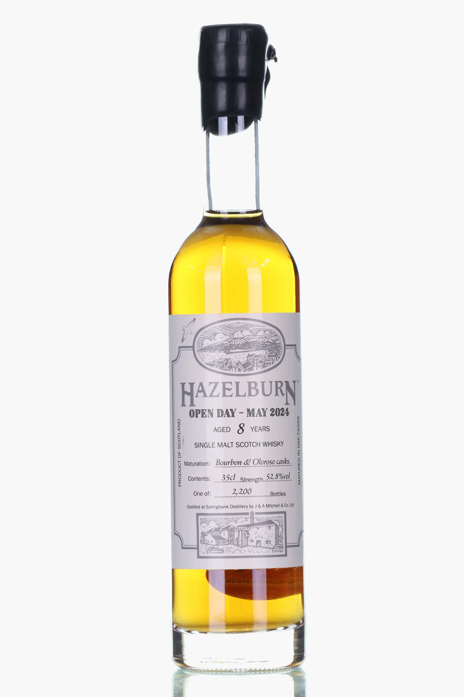 Hazelburn Open Day 2024 8 Year Old, Bourbon & Oloroso Cask, 2024, 52.8% whisky bottle