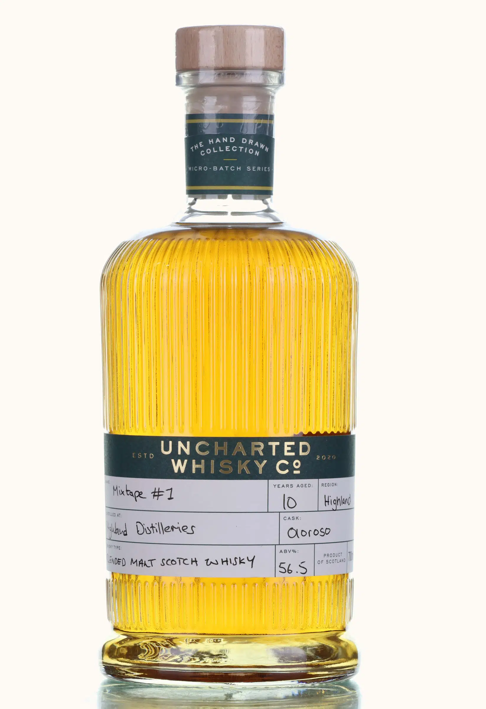 Highland Blended Malt Mixtape No. 1 10 Year Old, Sherry Cask, 2013, Uncharted Whisky Co, 56.5% whisky bottle