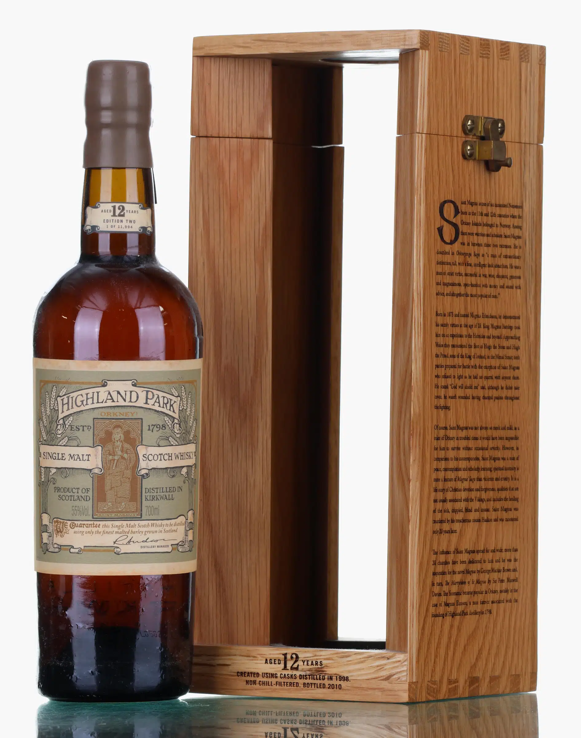 Highland Park Saint Magnus Edition 2 12 Year Old, 2010, 55%