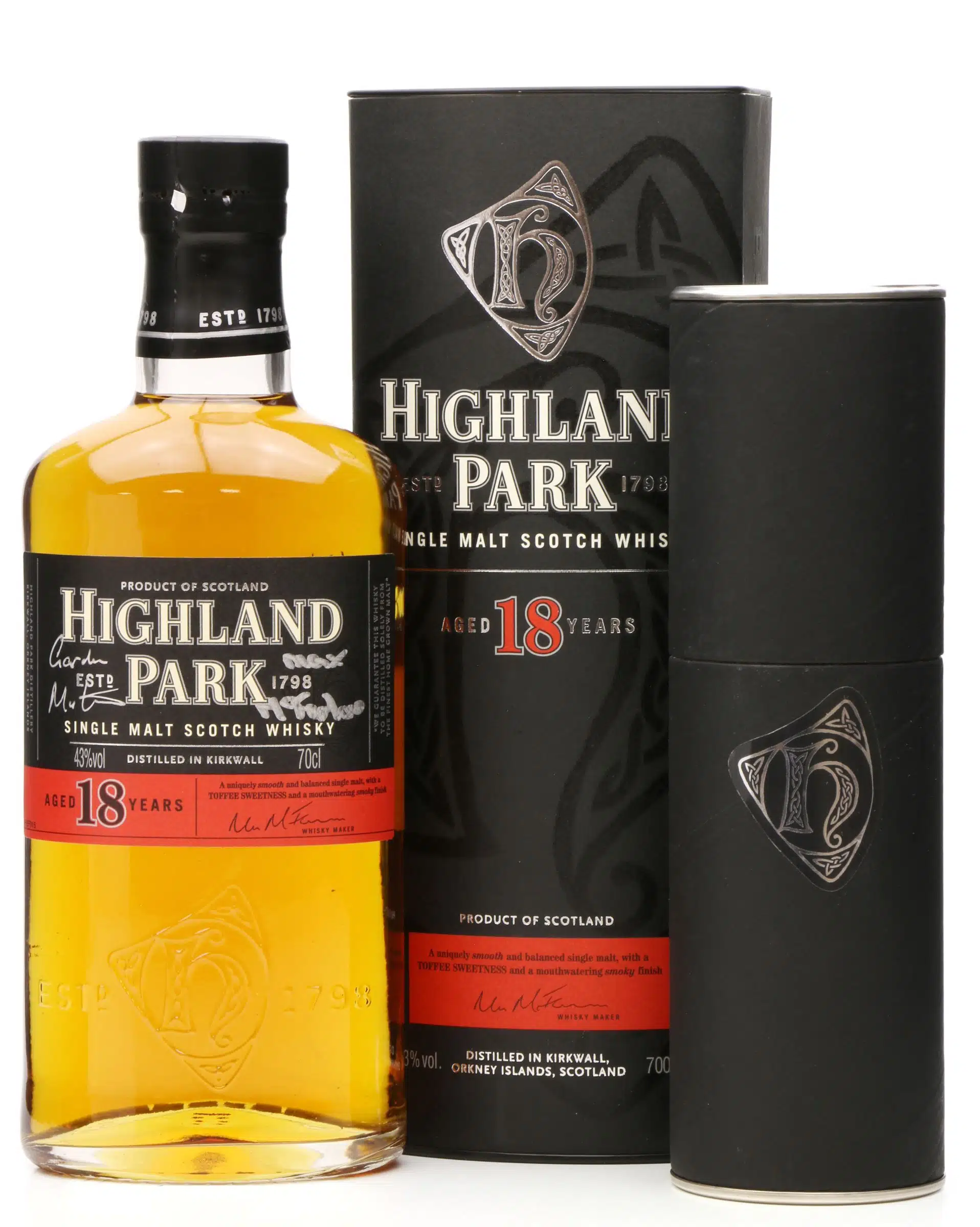 Highland Park 18 Years Old Signed Whisky Just Whisky Auction