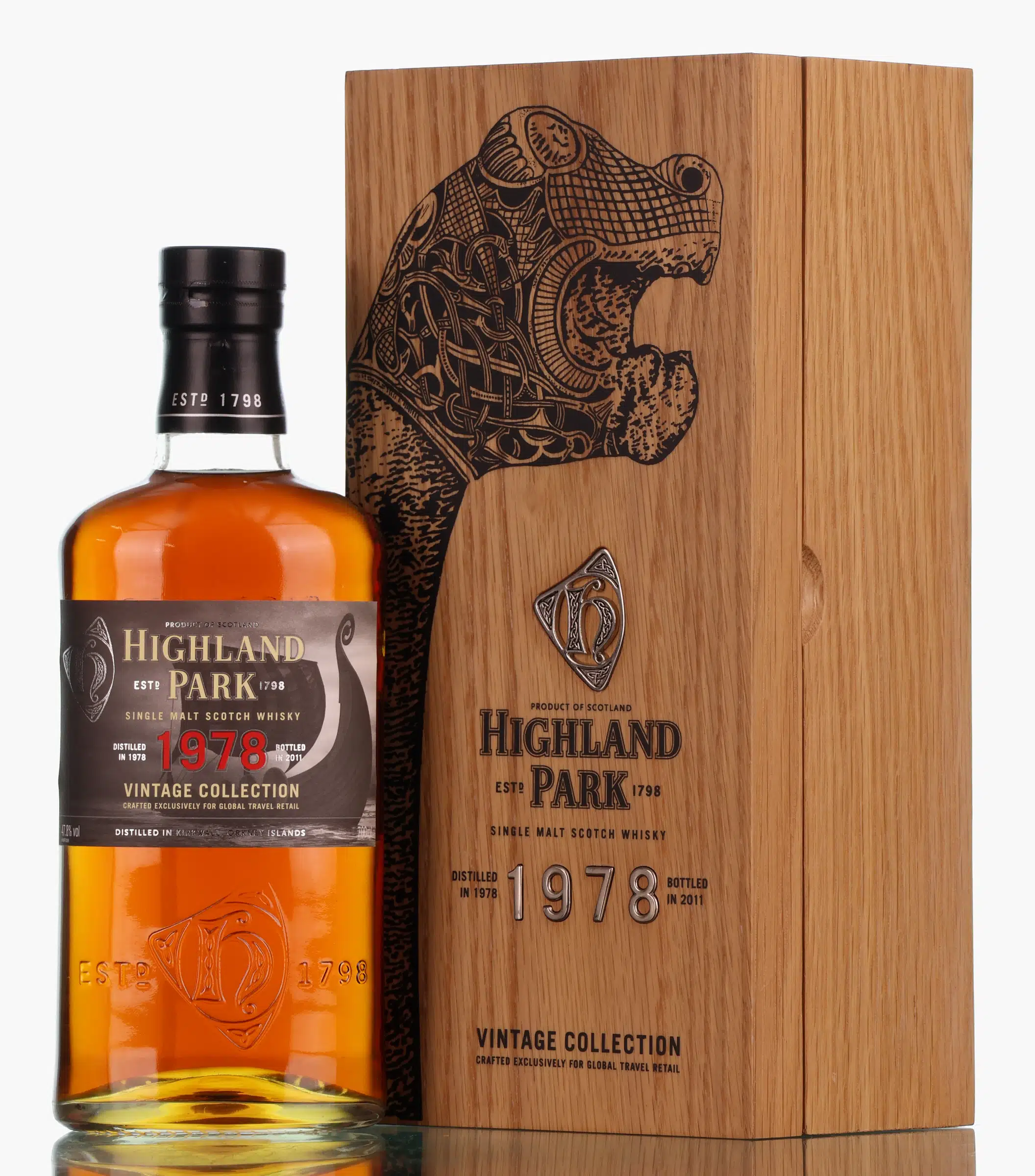 Highland Park 1978 Vintage Collection 33 Year Old, Oak Cask, 2011, 47.8% whisky bottle
