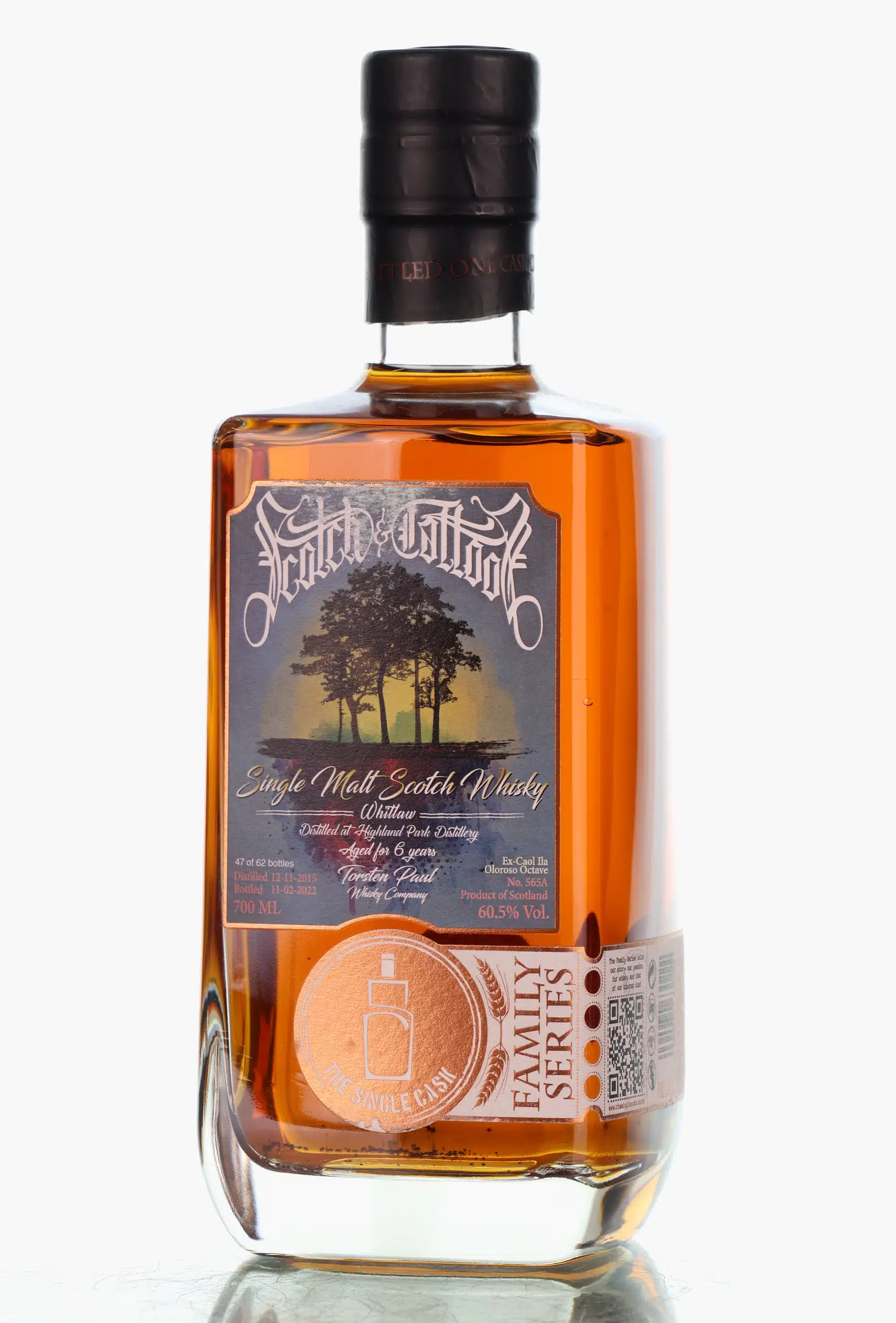 Highland Park The Single Cask Family Series 6 Year Old, Oloroso Cask, 2015, The Single Cask, 60.5% whisky bottle