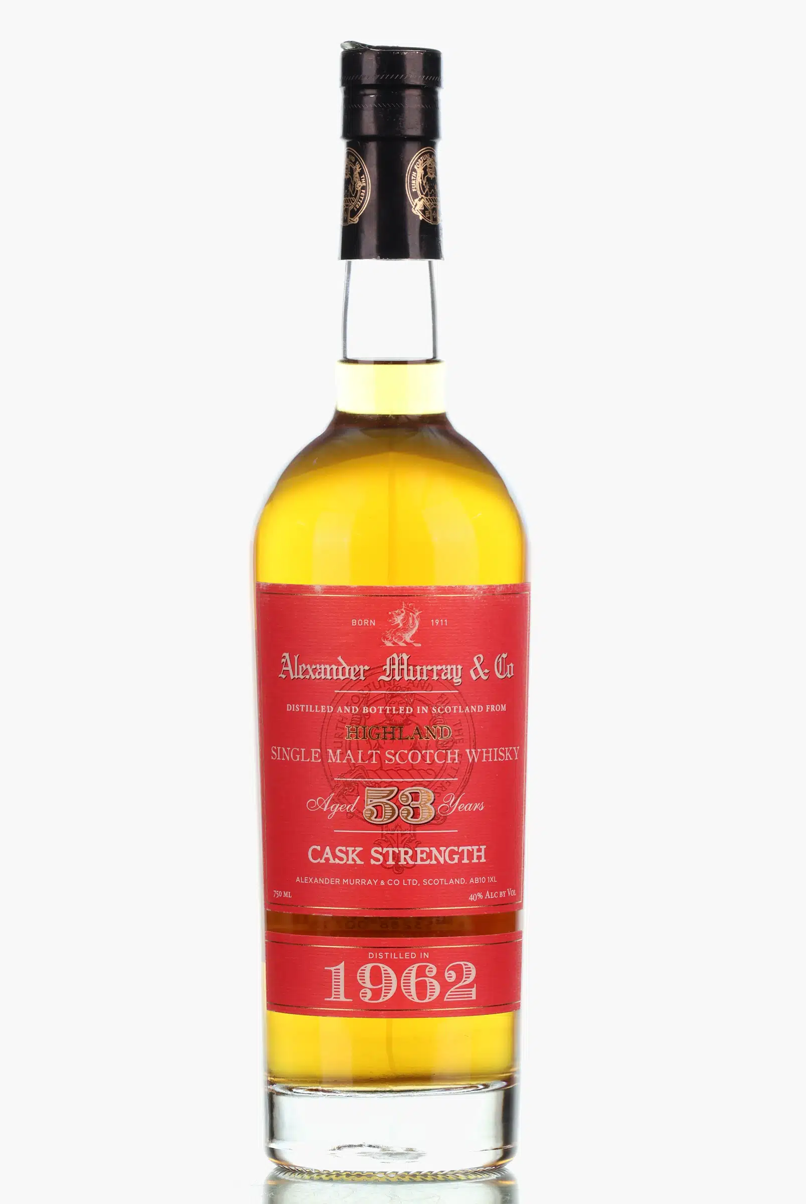 Highland Cask Strength 53 Year Old, American & Sherry Oak Cask, 1962, Alexander Murray & Co, 40.3% whisky bottle