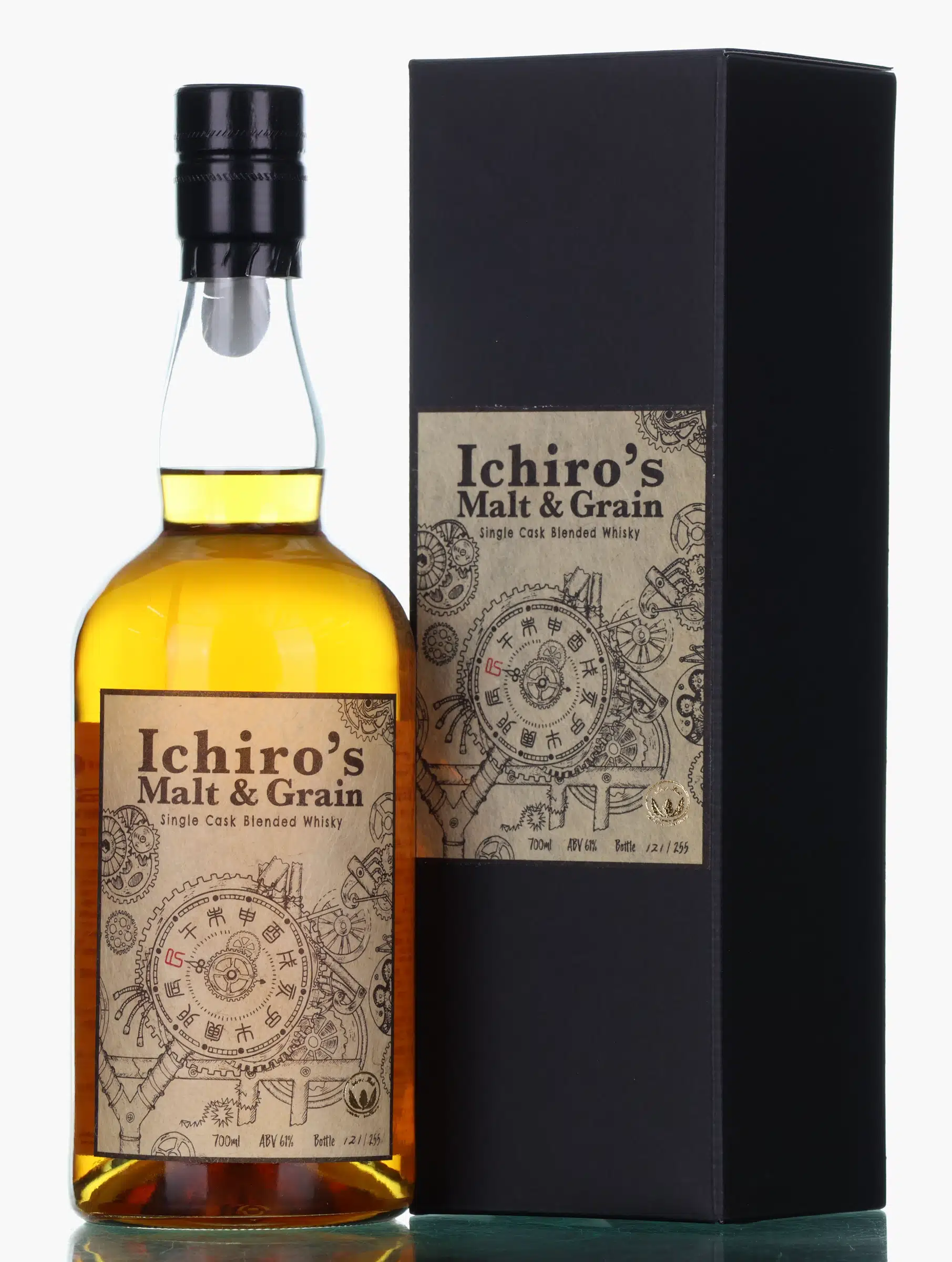 Chichibu Ichiro's Malt & Grain Blended Whisky, Bourbon Cask, Cask #B0056, 2025, 61% whisky bottle