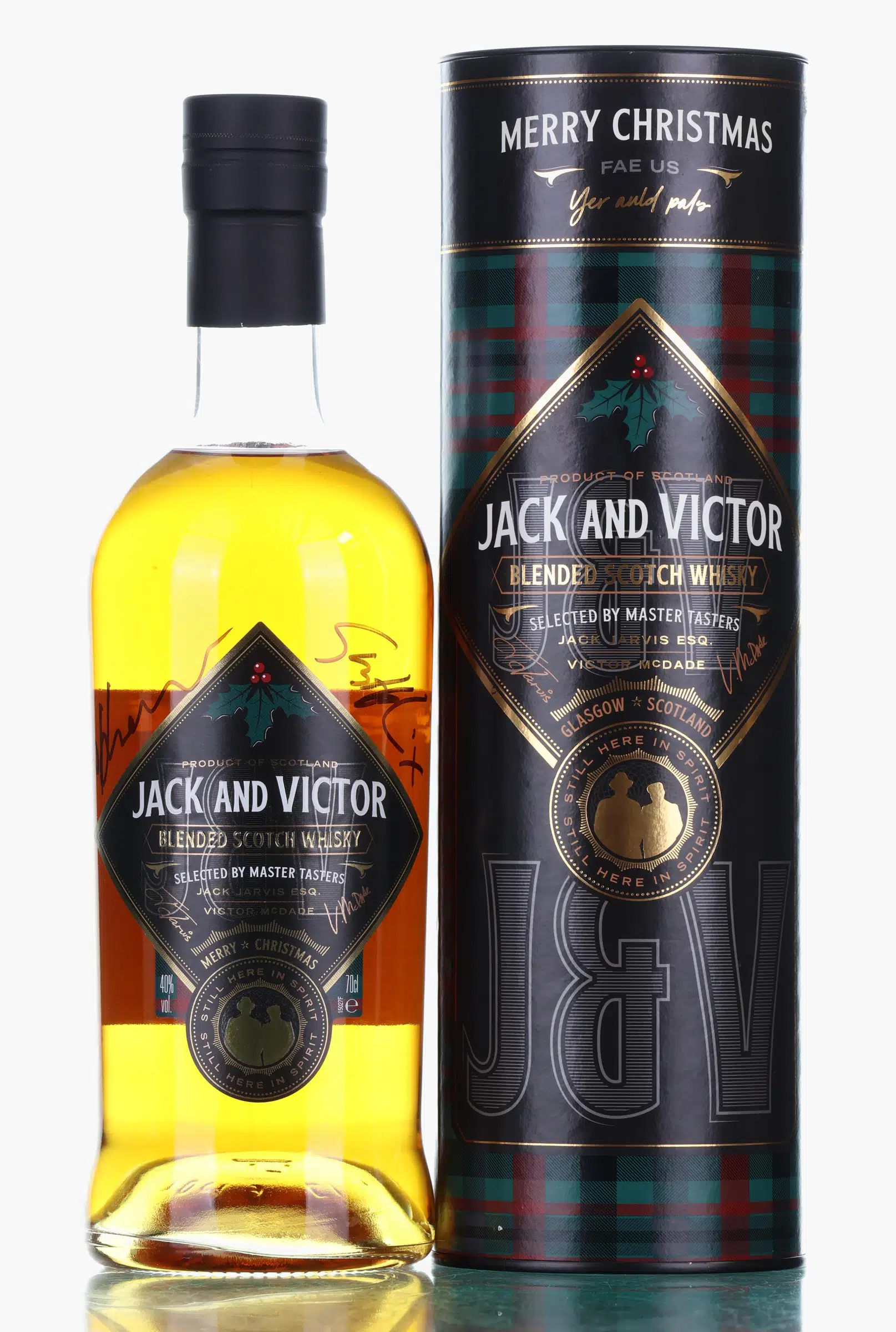 Jack & Victor Scotch Whisky - Christmas Edition, Oak Cask, 2021, 40% whisky bottle