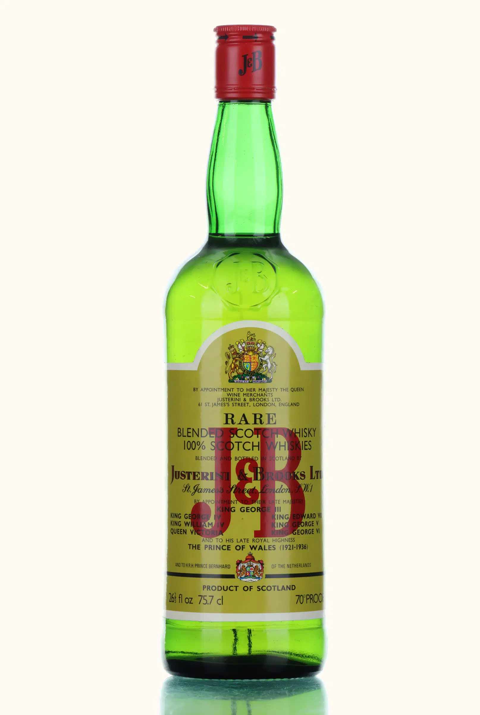 J&B Rare, 40%, 75cl whisky bottle