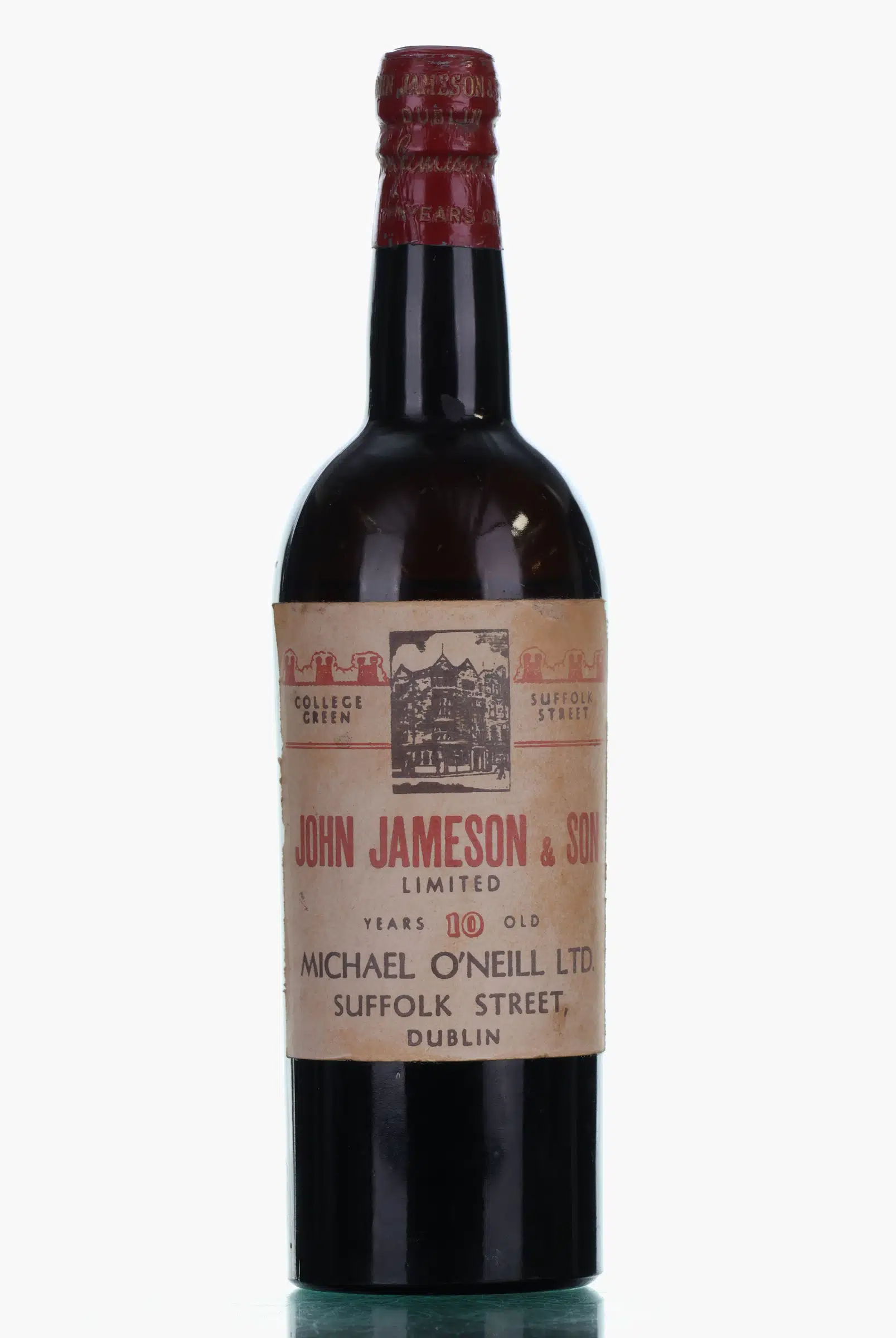 Jameson John Jameson & Son 10 Year Old, Michael O'Neil Ltd whisky bottle