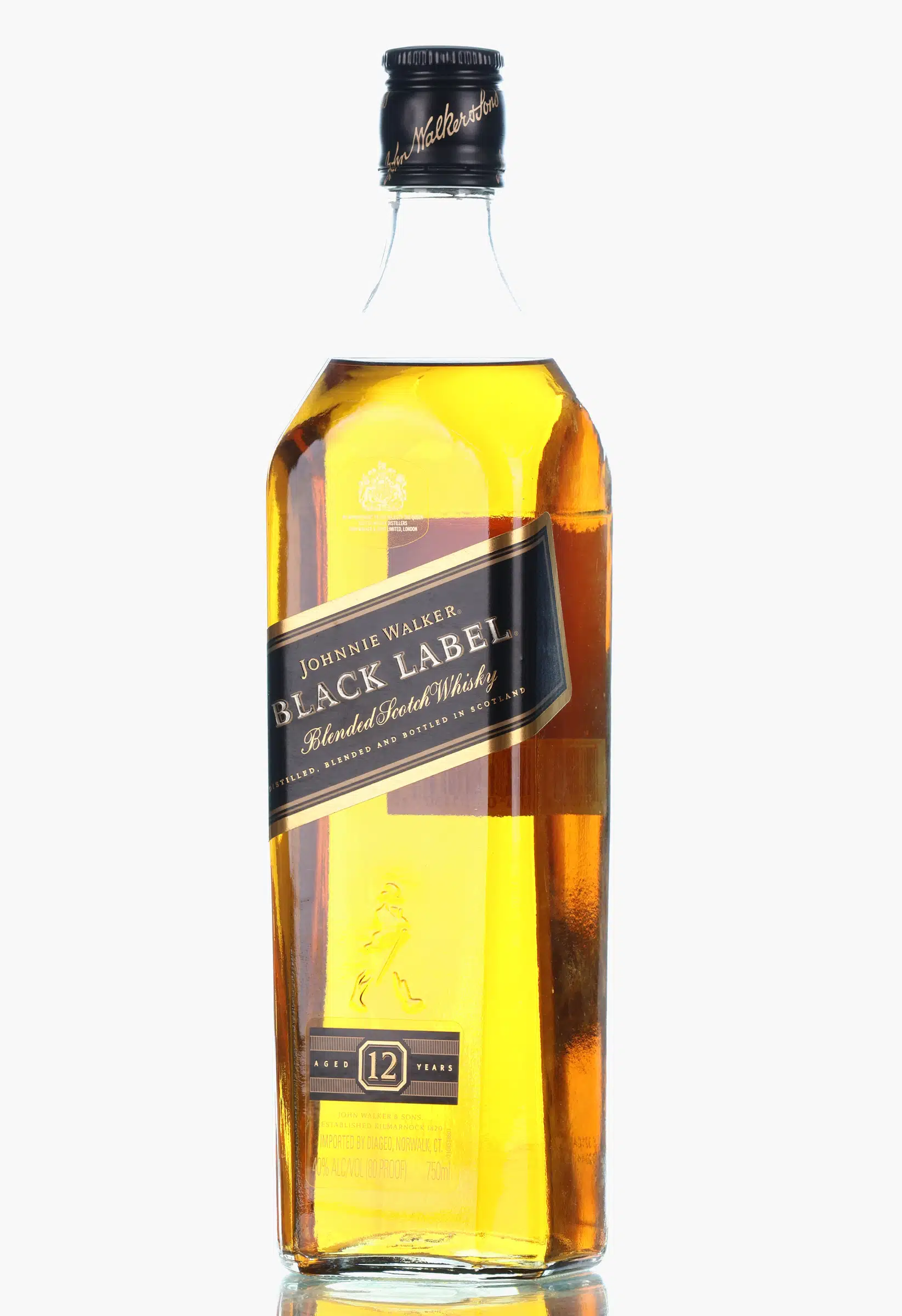 Johnnie Walker Black Label 12 Year Old, 2011, 40%, 75cl whisky bottle