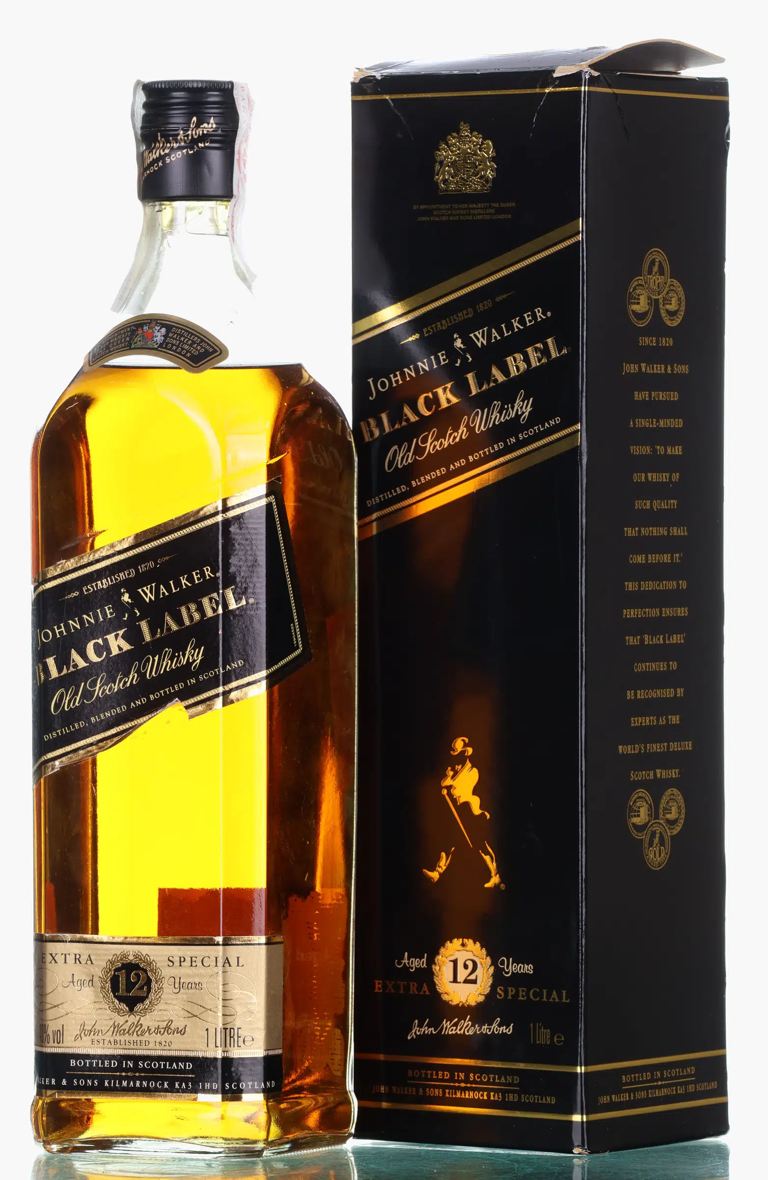 Johnnie Walker Black Label Extra Special 12 Year Old, 43%, 1L whisky bottle
