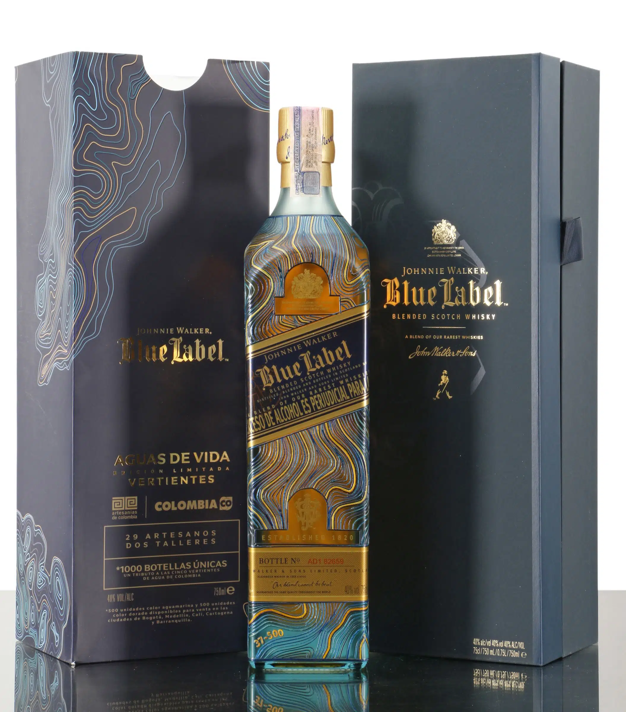 Johnnie Walker Blue Label Aguas De Vida Vertientes (Blue Version ...