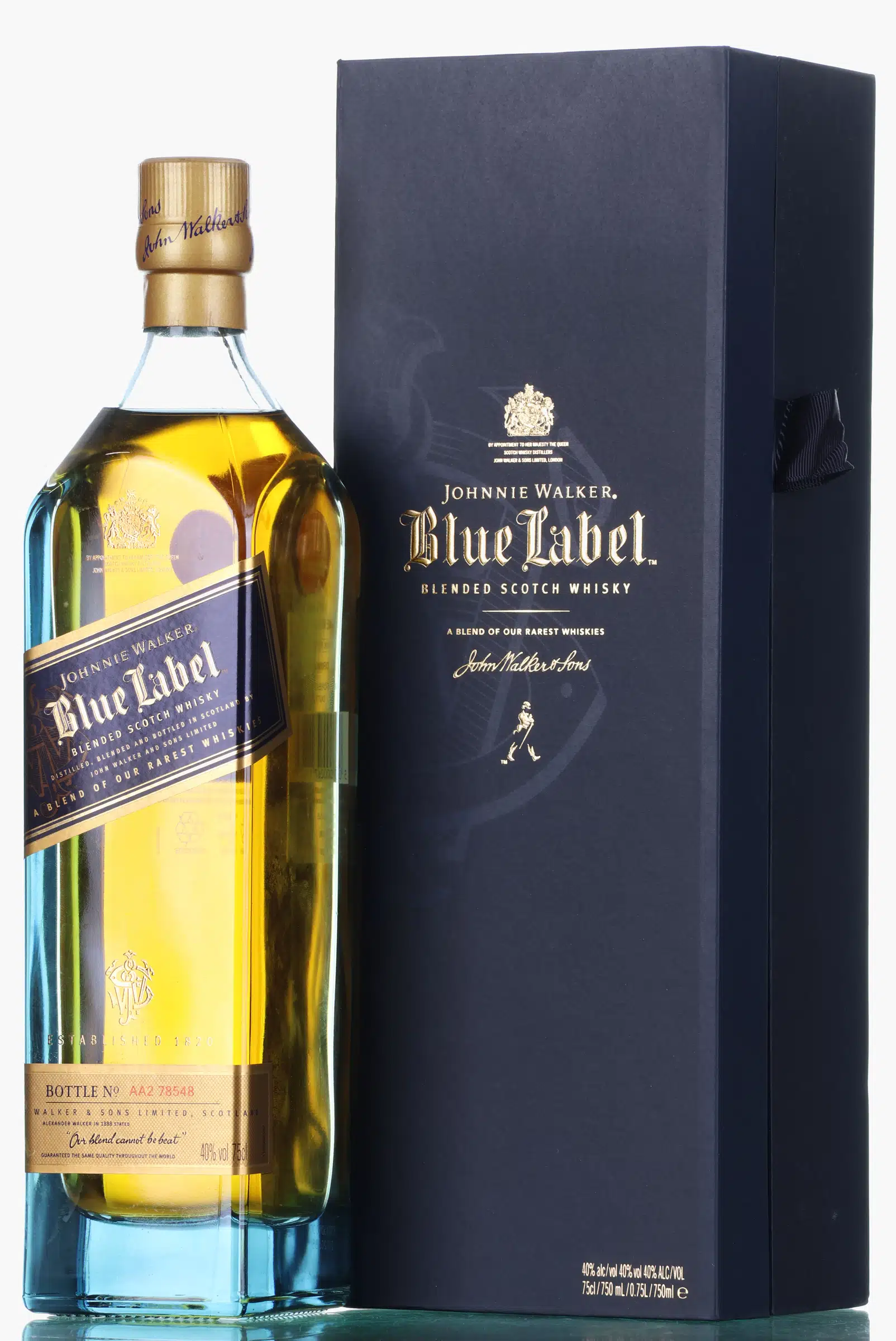 Johnnie Walker Blue Label Nautical Edition, 40% whisky bottle