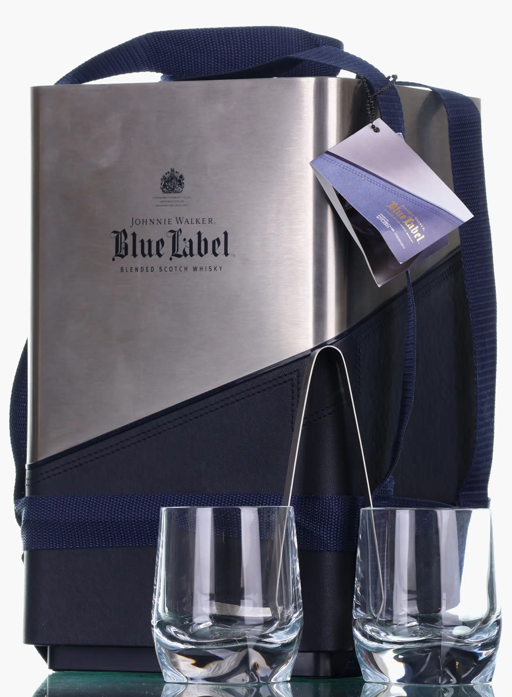 Johnnie Walker Blue Label Porsche Design Chiller Box, 40% whisky bottle