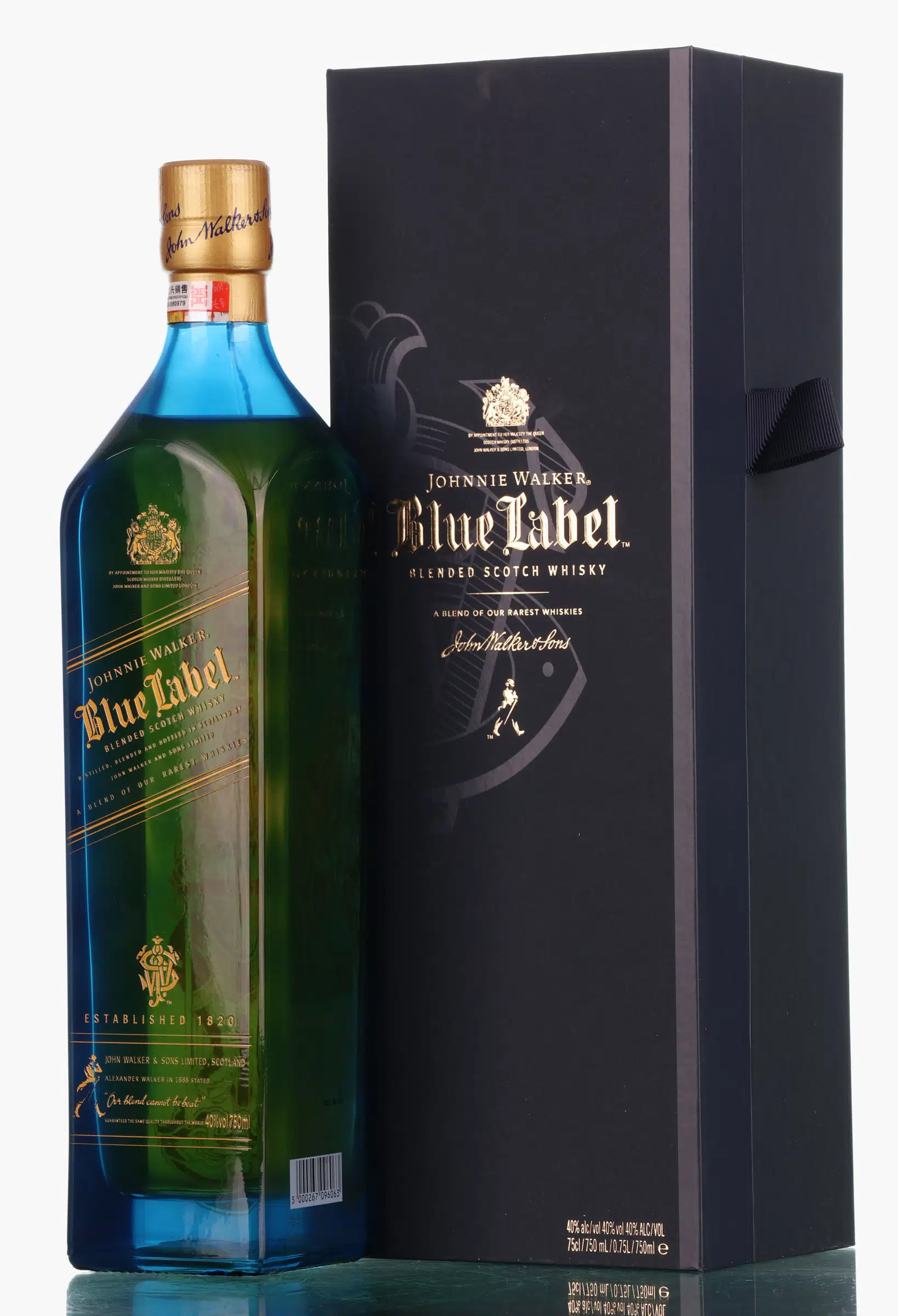 Johnnie Walker Blue Label Three Gods Collection | Fu, 40% whisky bottle