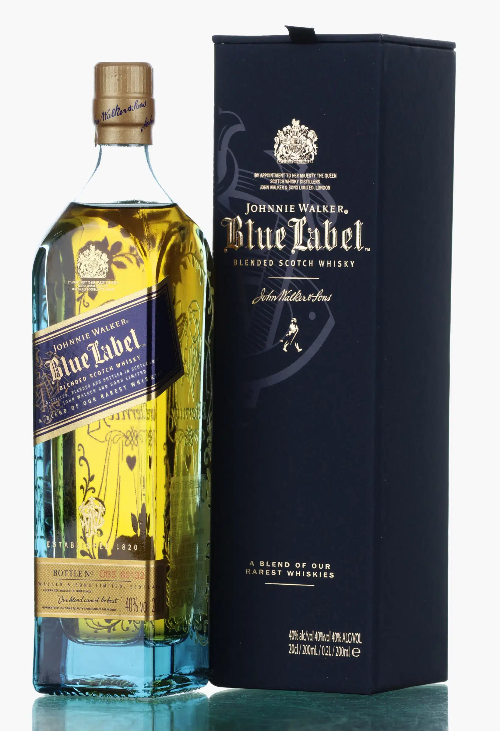 Johnnie Walker Blue Label Wedding 'Eternity' Edition, 200ml, 40% whisky bottle