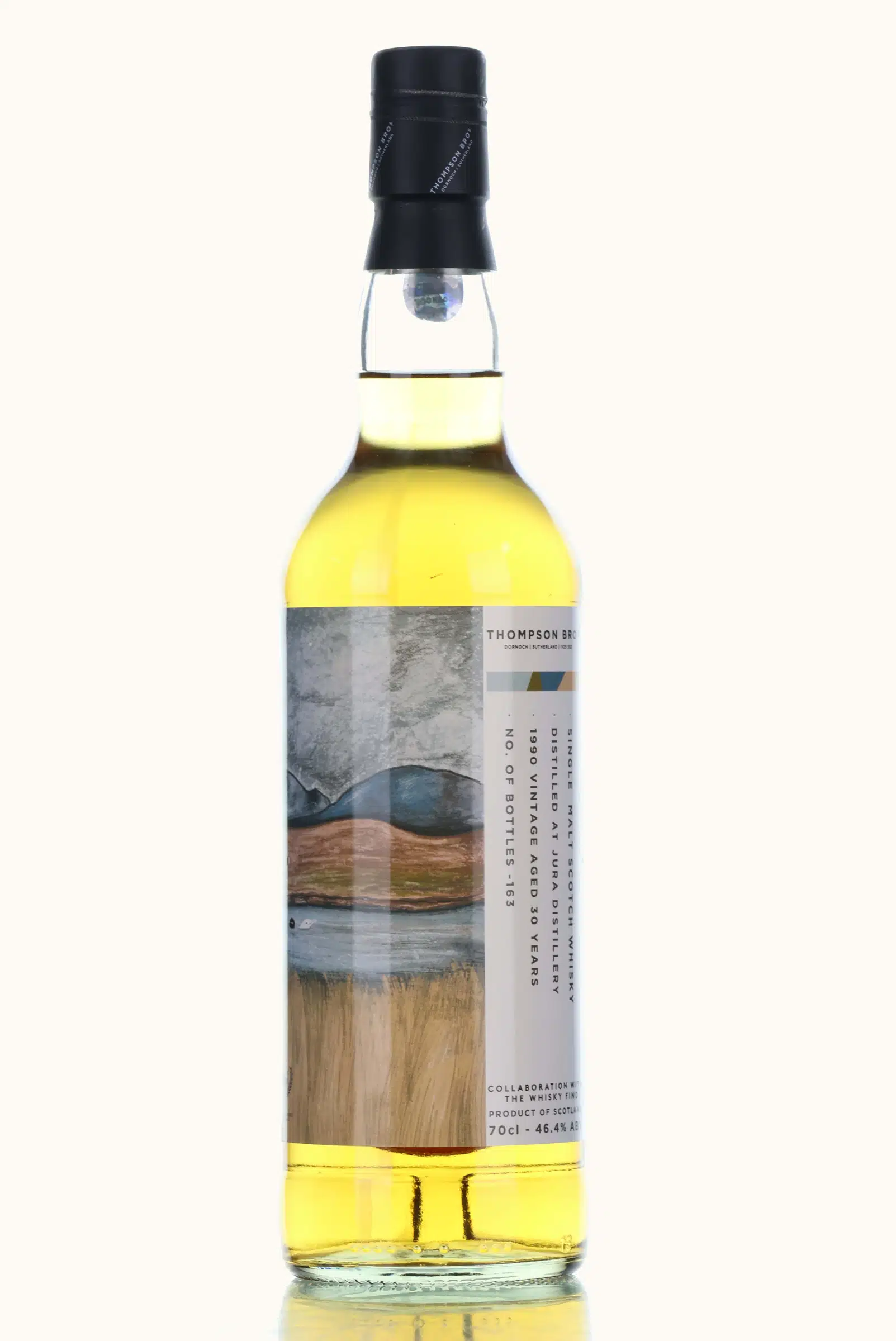 Jura 30 Year Old, Hogshead Cask, Cask #5317, 1990, Thompson Bros, 46.4% whisky bottle