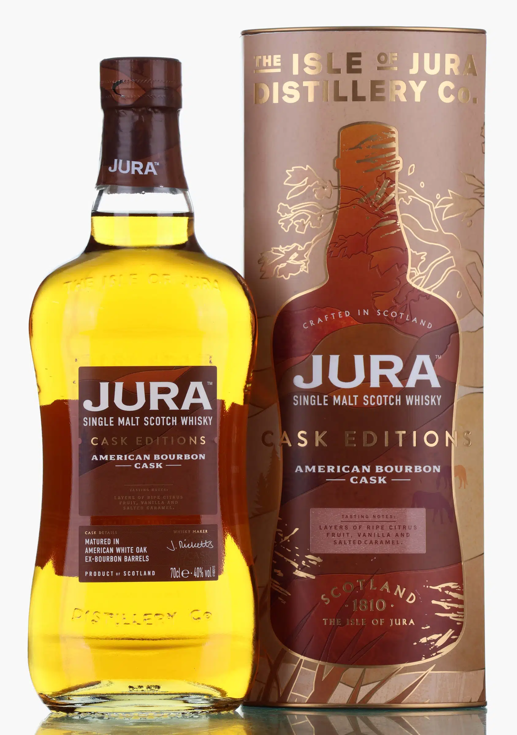 Jura Cask Editions American Bourbon Cask, Bourbon Cask, 40% whisky bottle