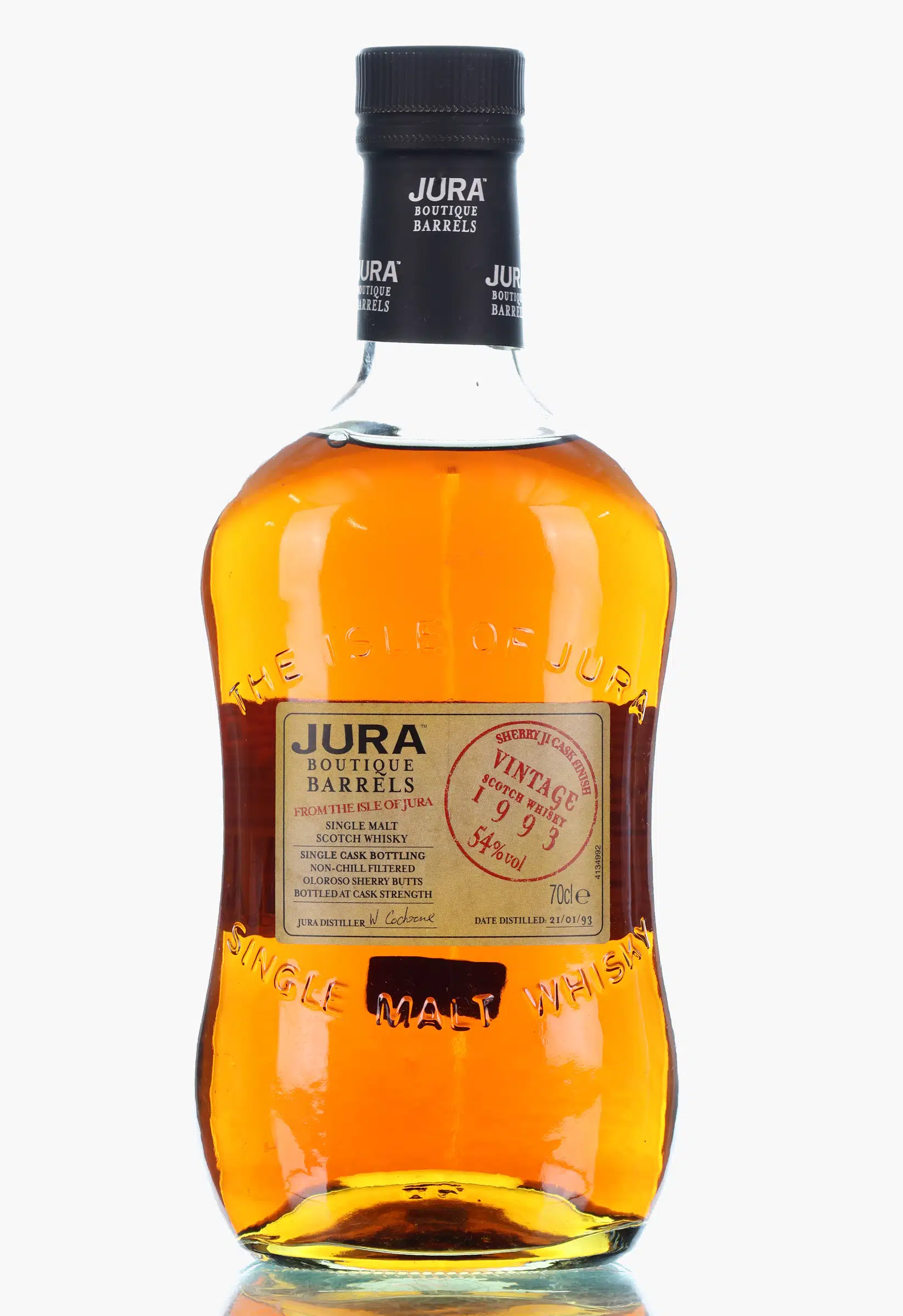 Jura 1993 Boutique Barrels Sherry JI Cask Finish 17 Year Old, Oloroso Sherry Cask, 2010, 54% whisky bottle