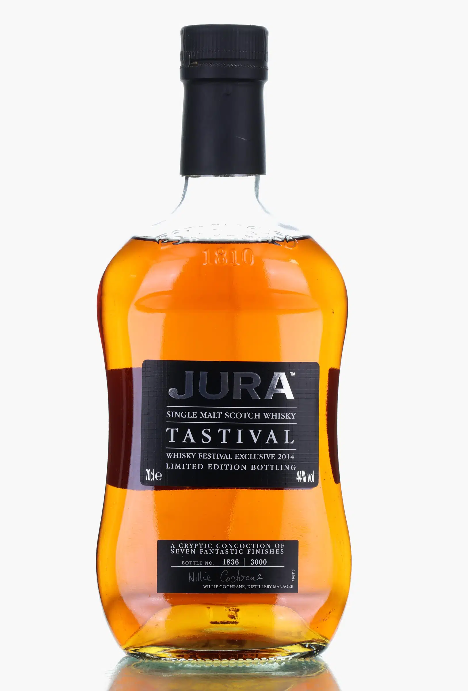 Jura Tastival, Bourbon & French Oak & Sherry Cask, 2014, 44% whisky bottle
